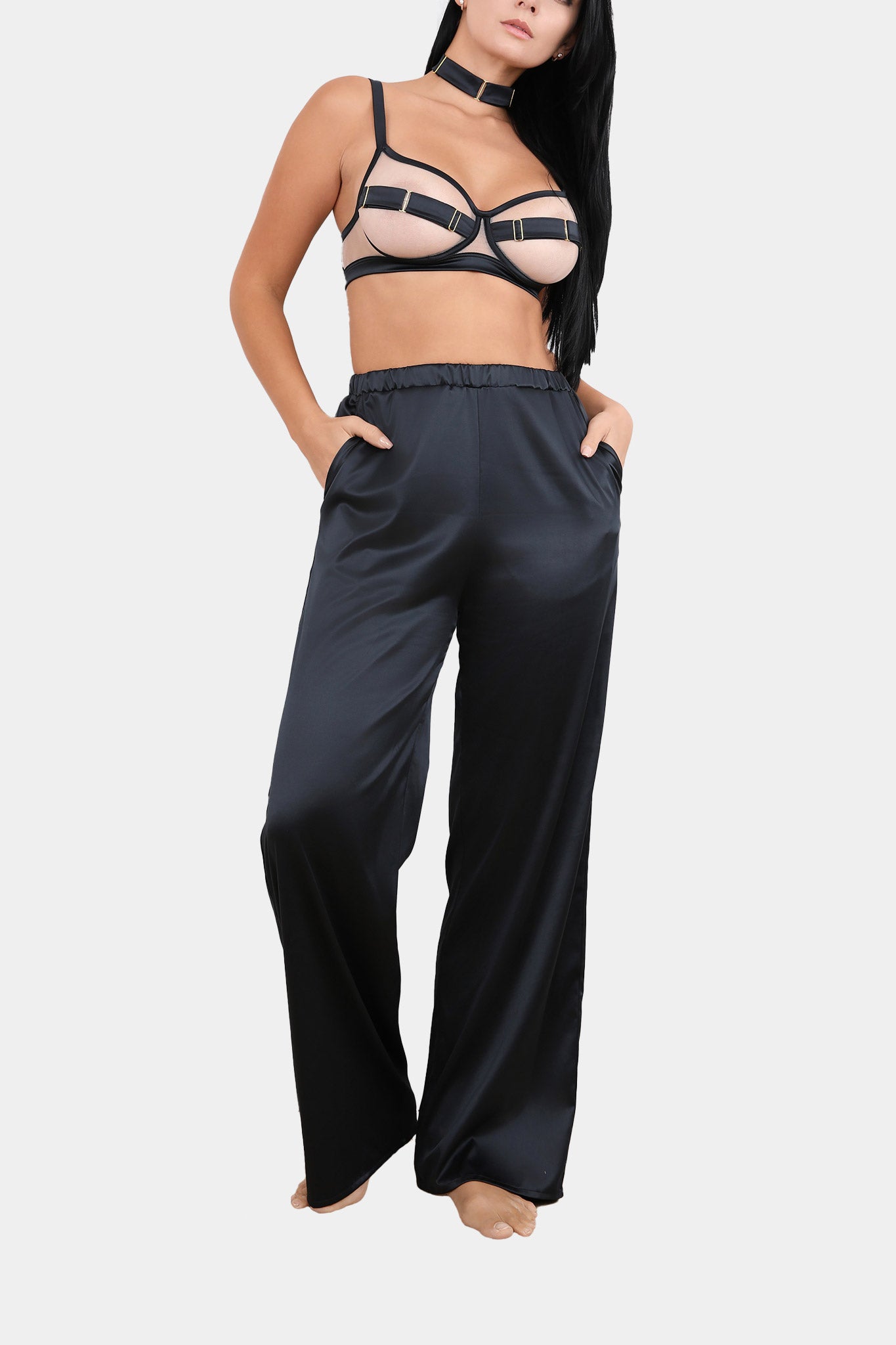 PANTS - ROYAL SAPPHIRE - BLACK