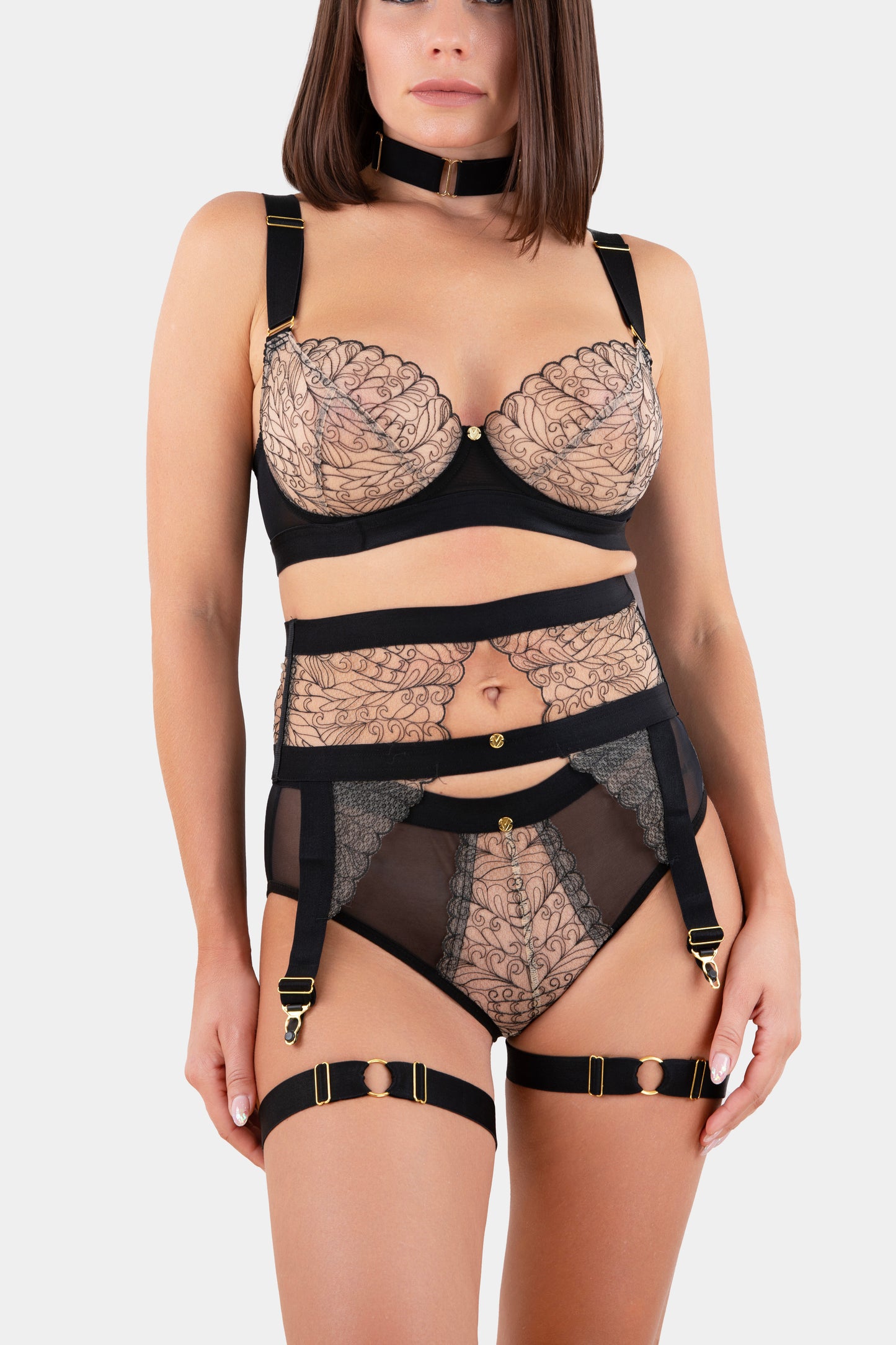 GARTER - ERIDA - BLACK