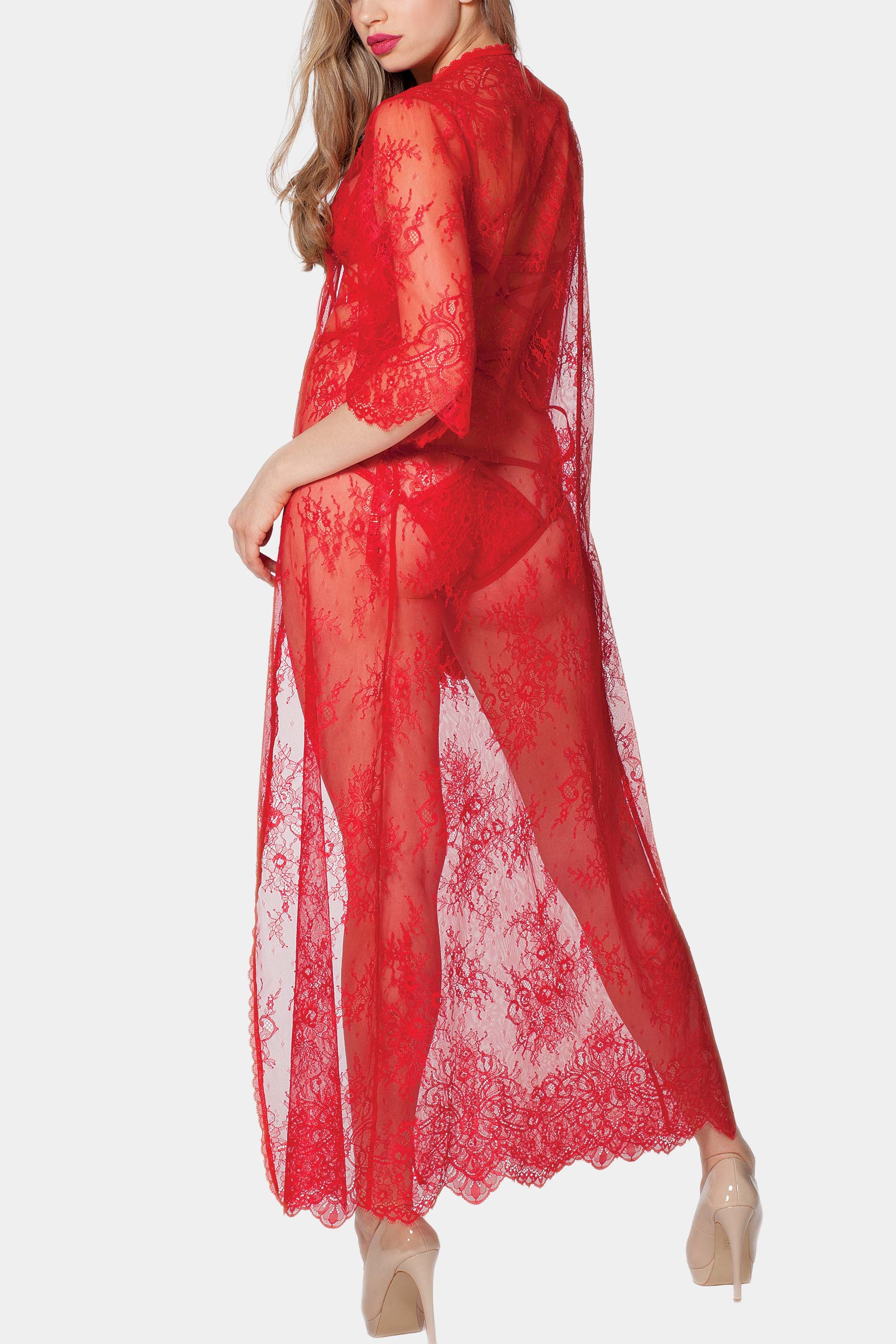 JACQUELINE - RED - KIMONO