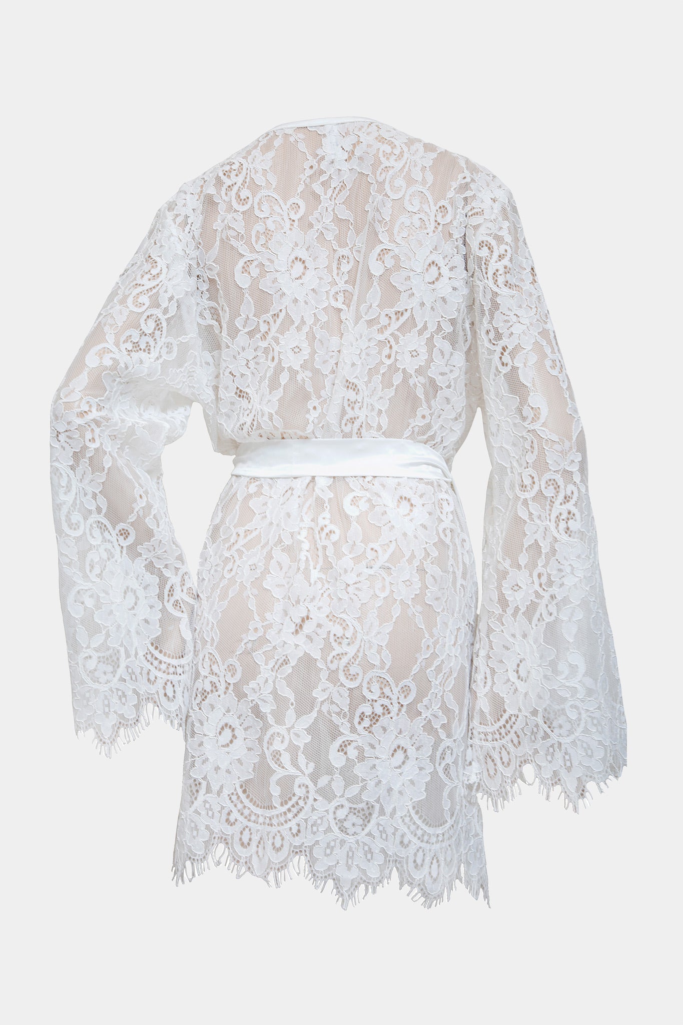 Versailles - Milk - Gorgeous kimono made out of exclusive eyelases lace
