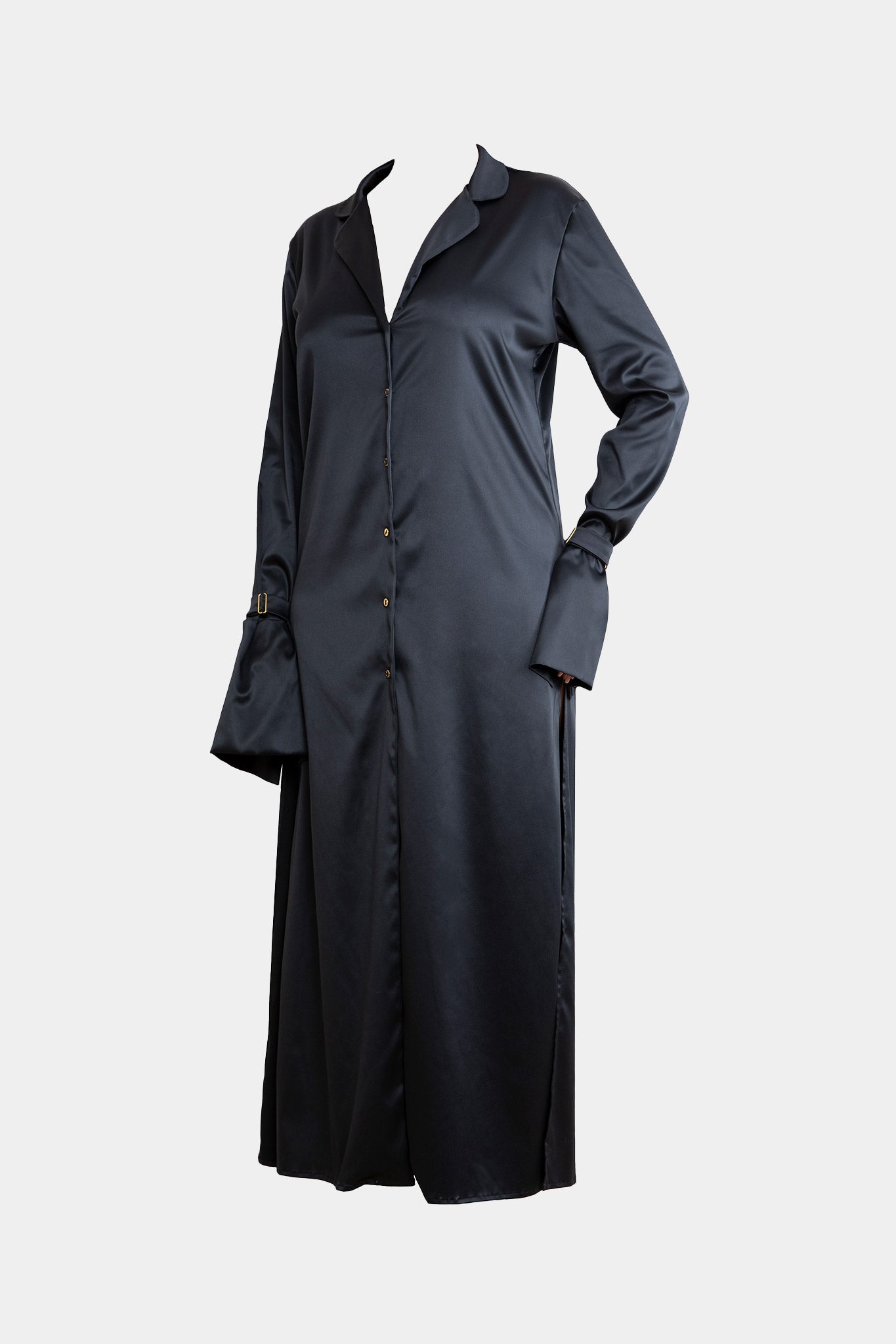 KIMONO LONG - ROYAL SAPPHIRE - BLACK