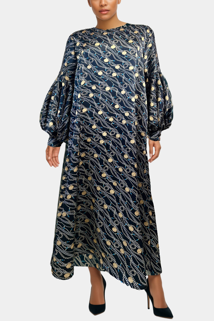 Royal - 100% SILK - Dress