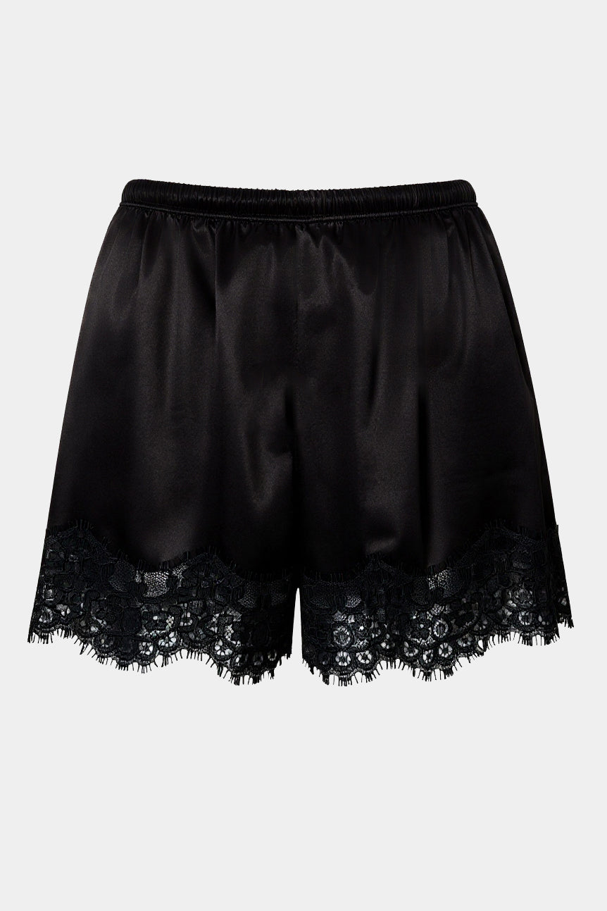 Milady - Black - Satin shorts