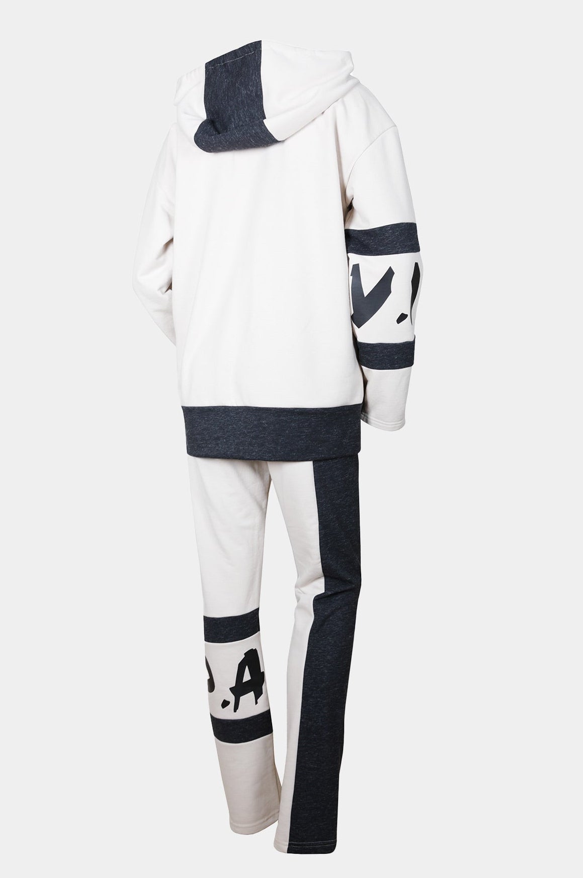 HOODY - BEIGE/GREY - PANTS