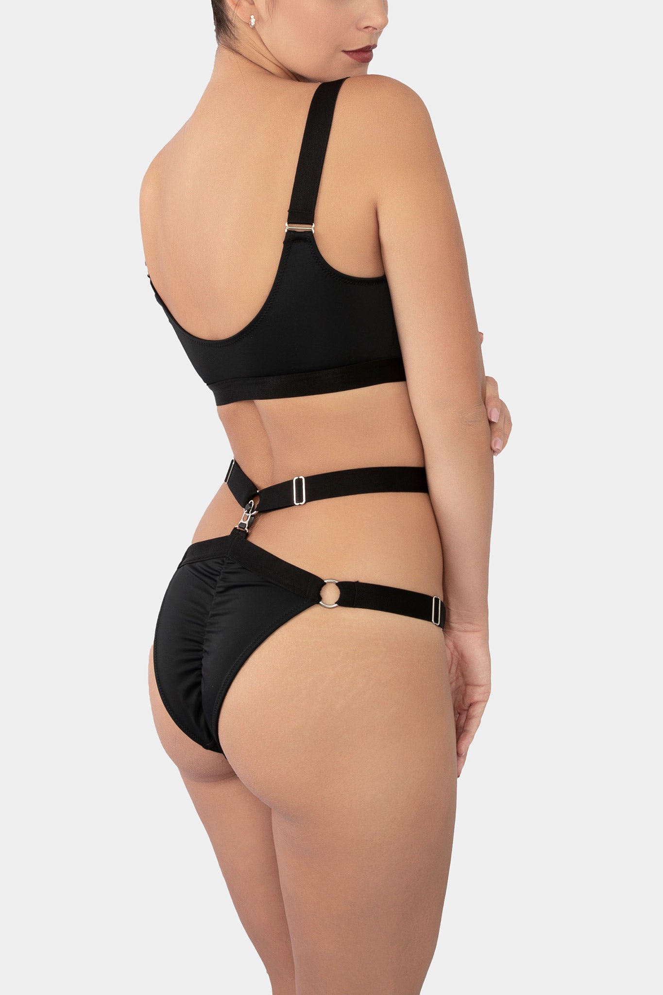 HIPSTER SWIM - BLOSSOM - BLACK