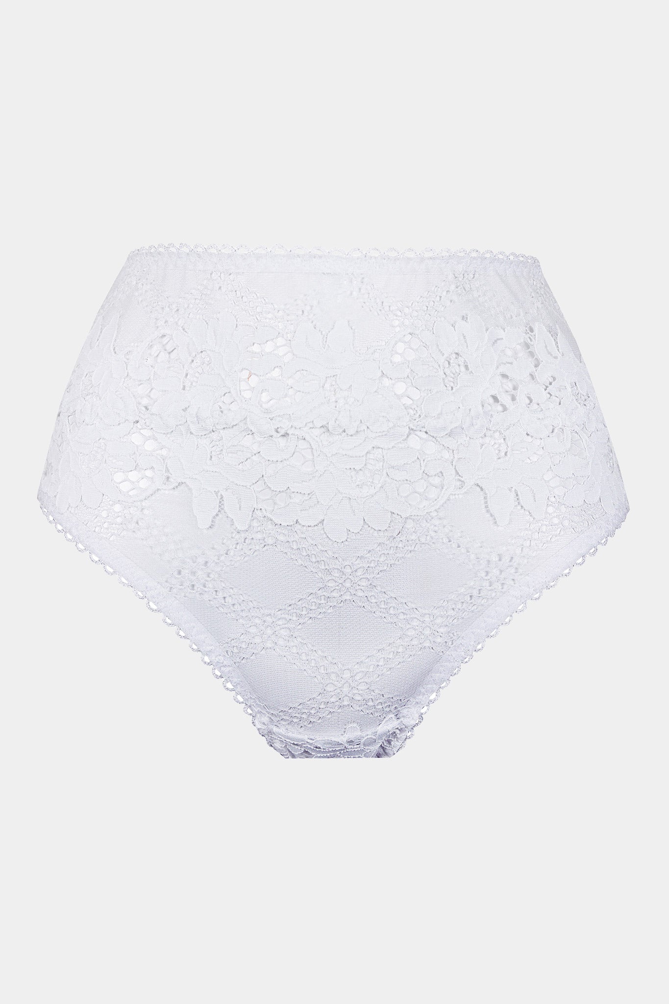 Daniella - White - High-waisted panty