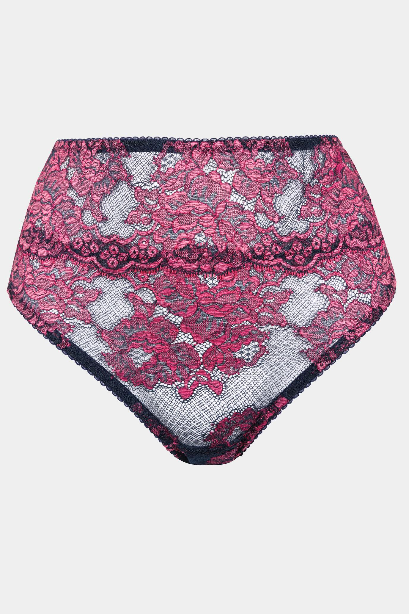 DEBORA - BLUE PINK - HIGH-WAIST PANTY