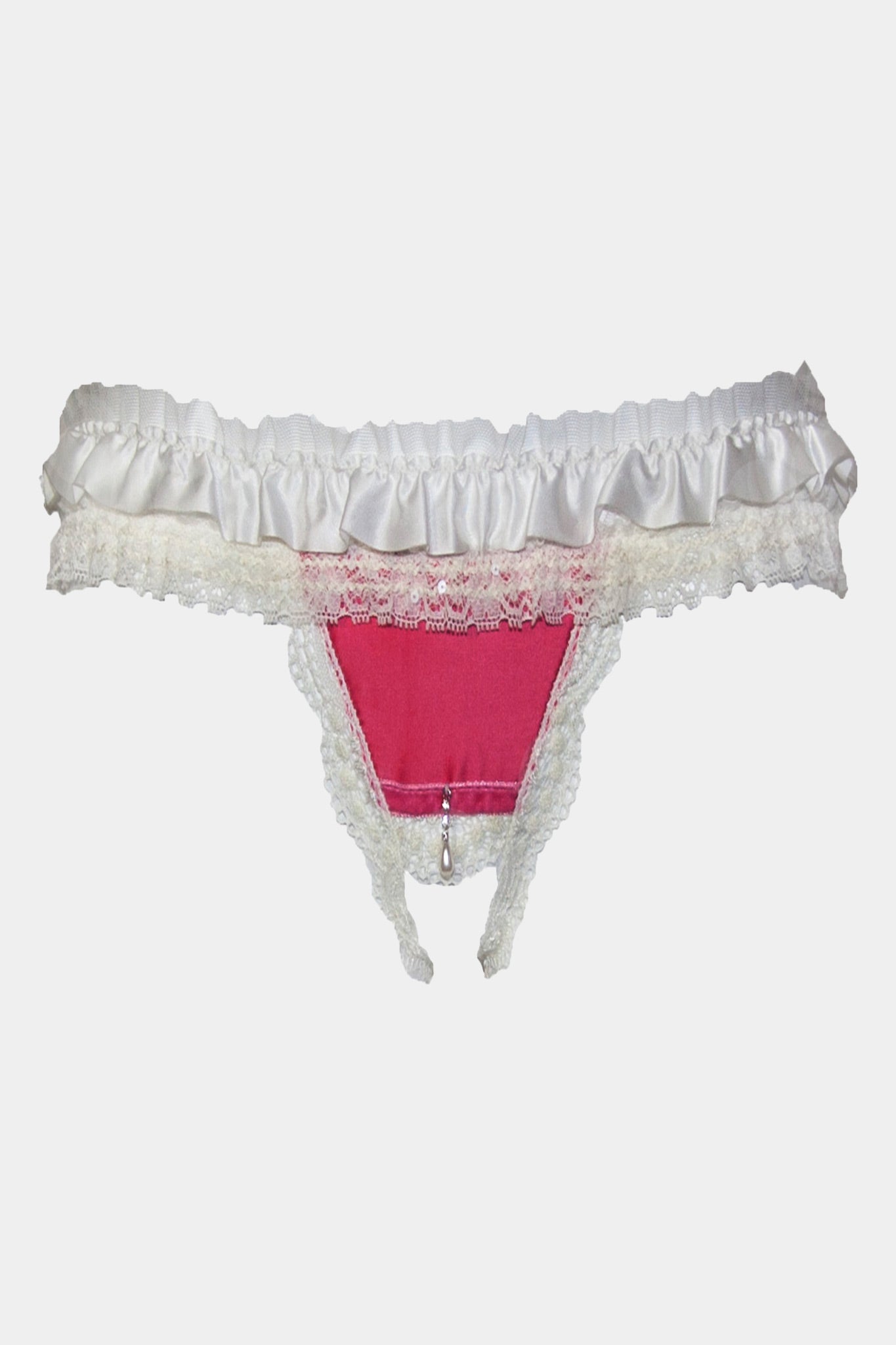 ANDREA - РОЗОВЫЙ/МОЛОЧНЫЙ - ОТКРЫТЫЕ СТРИНГИ