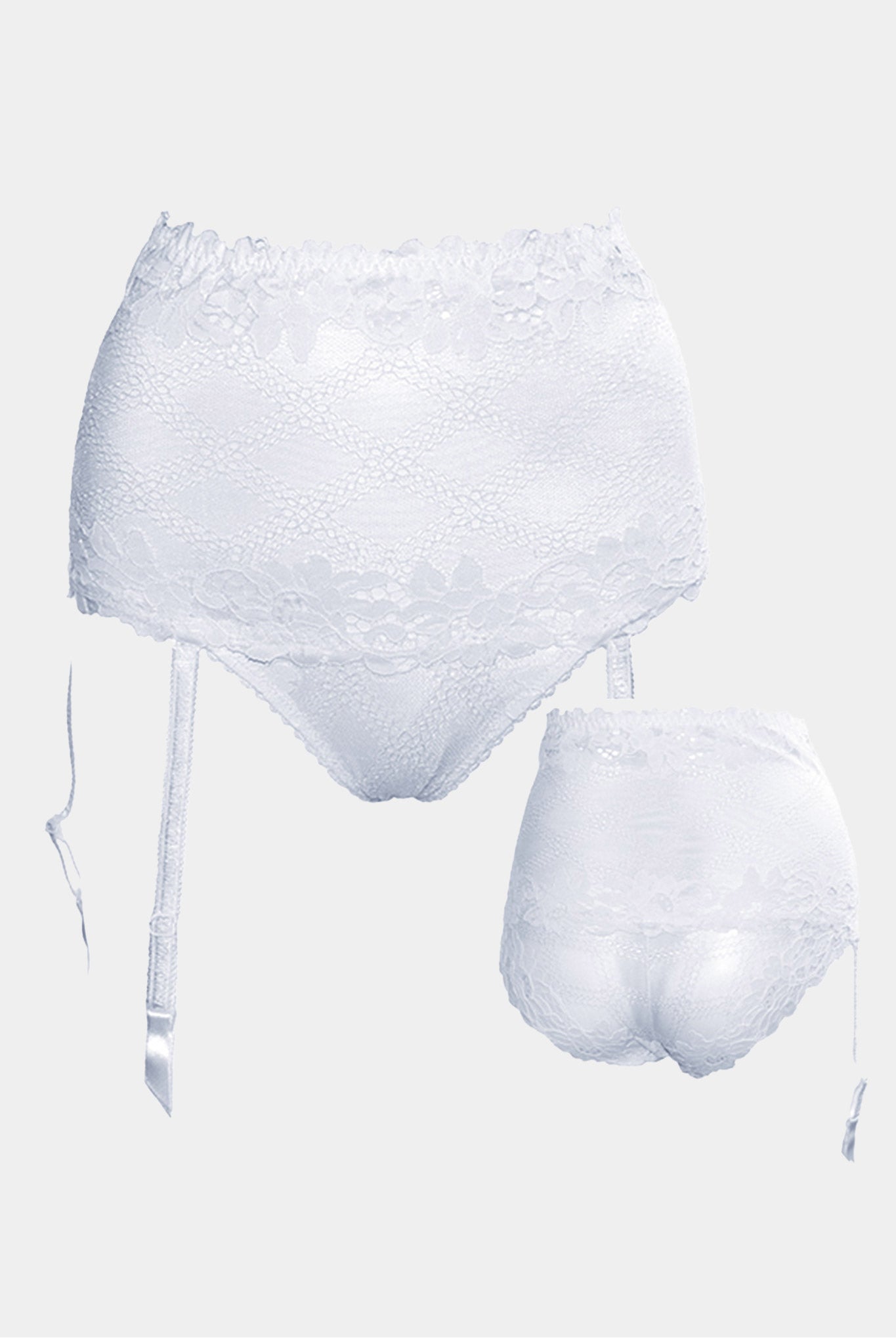HIGH-WAIST PANTY - DANIELLA - WHITE