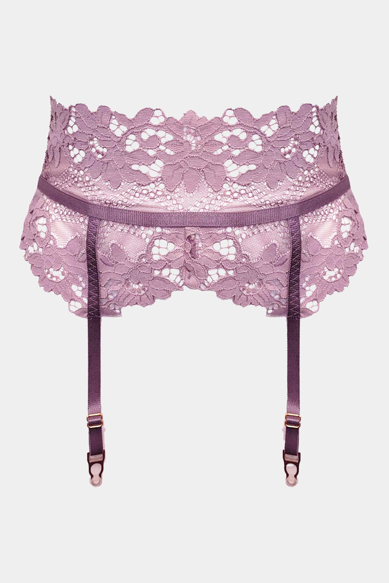 DANIELLA - OLD ROSE - SUSPENDER BELT