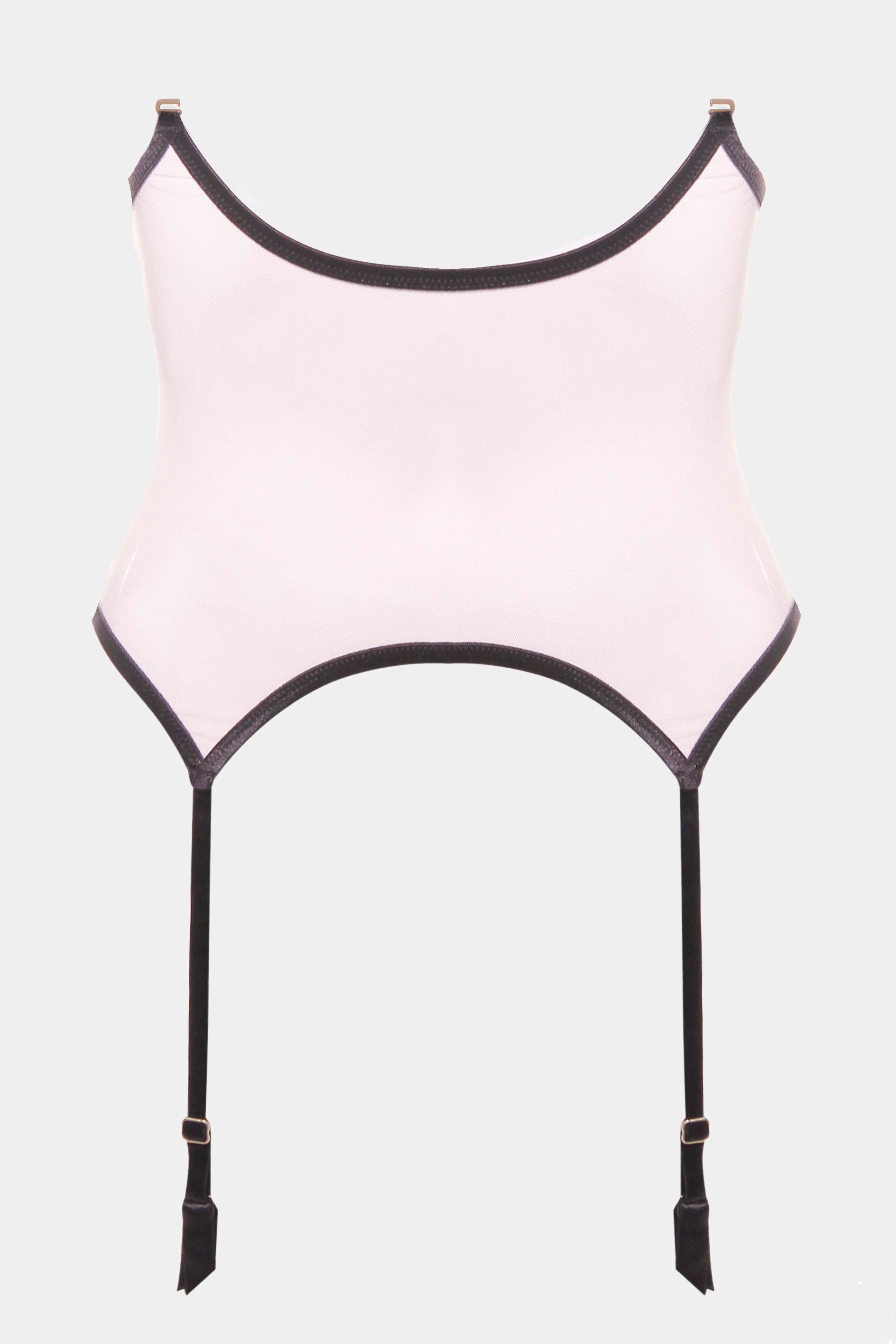 Kleopatra - Nude/Black - Suspender Belt