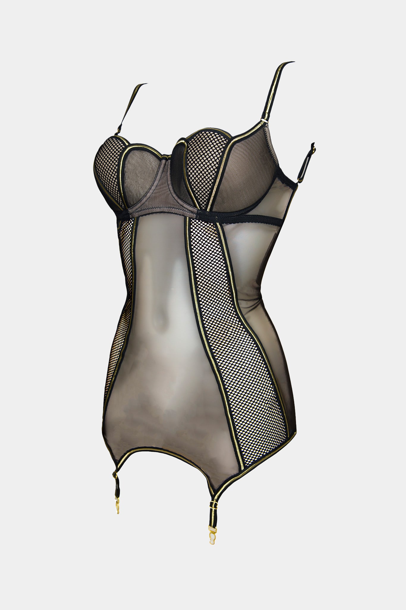 BLACK QUEEN - BLACK GOLD - CORSELETTE