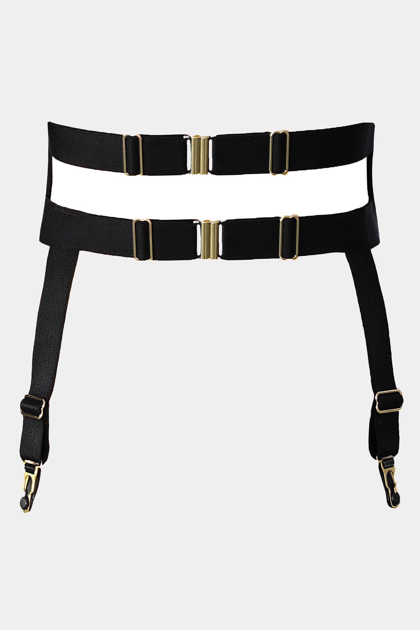 SUSPENDER BELT - BLACK QUEEN - BLACK GOLD