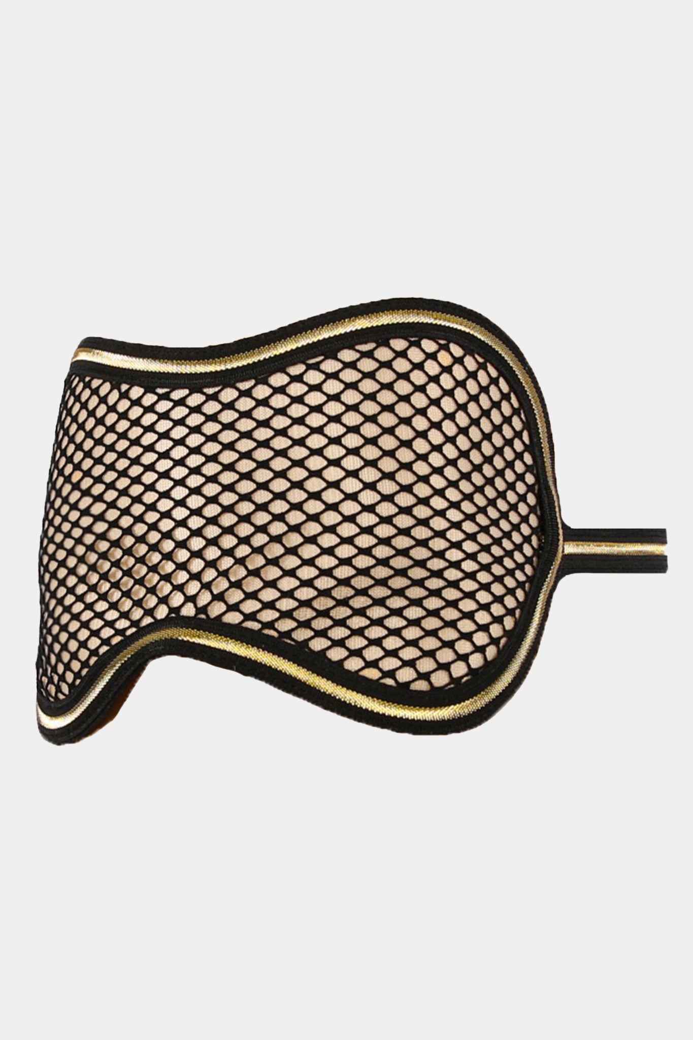 EYE MASK - BLACK QUEEN - BLACK GOLD