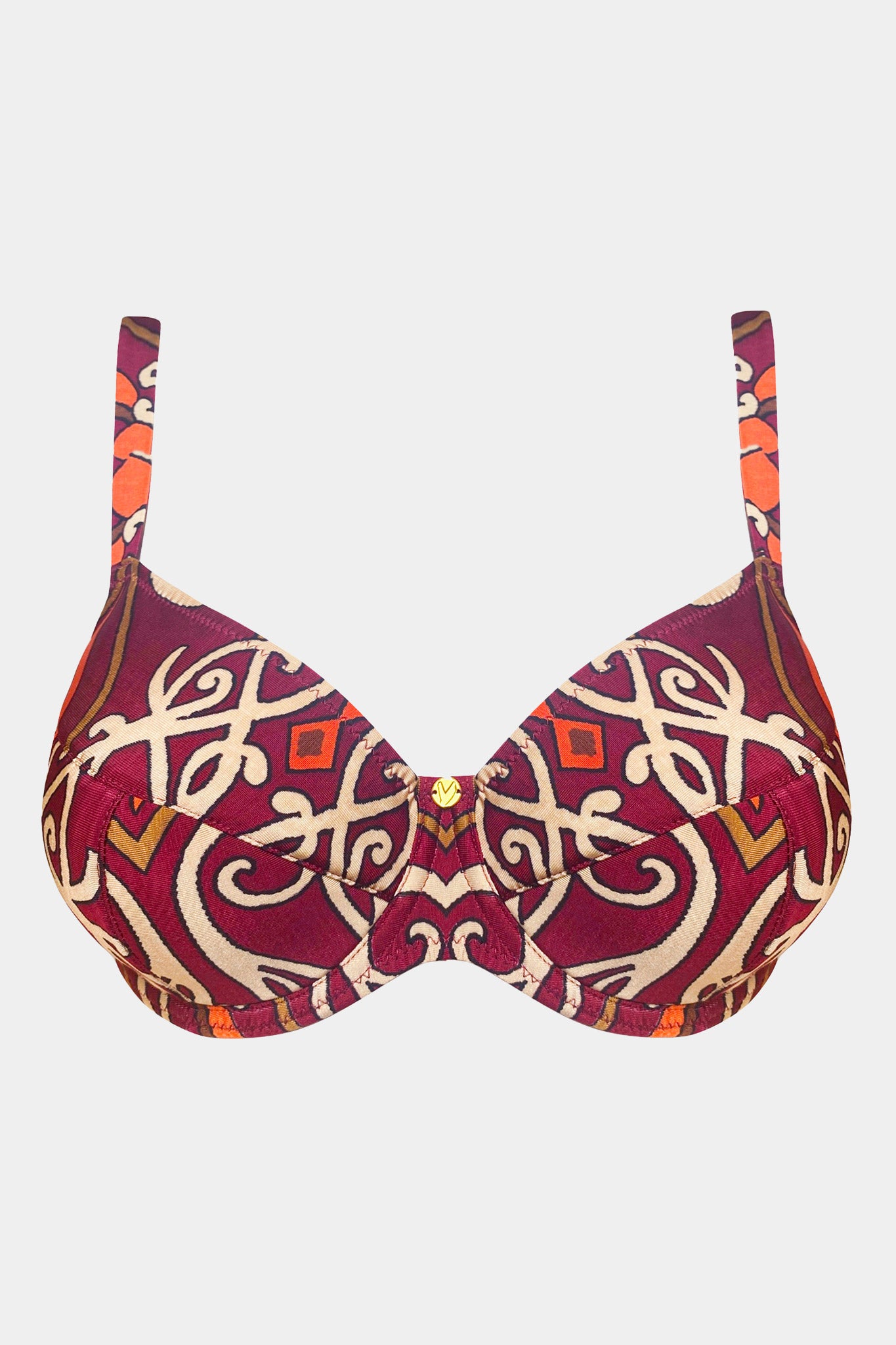 Clara - Print - Semi-padded swim bra