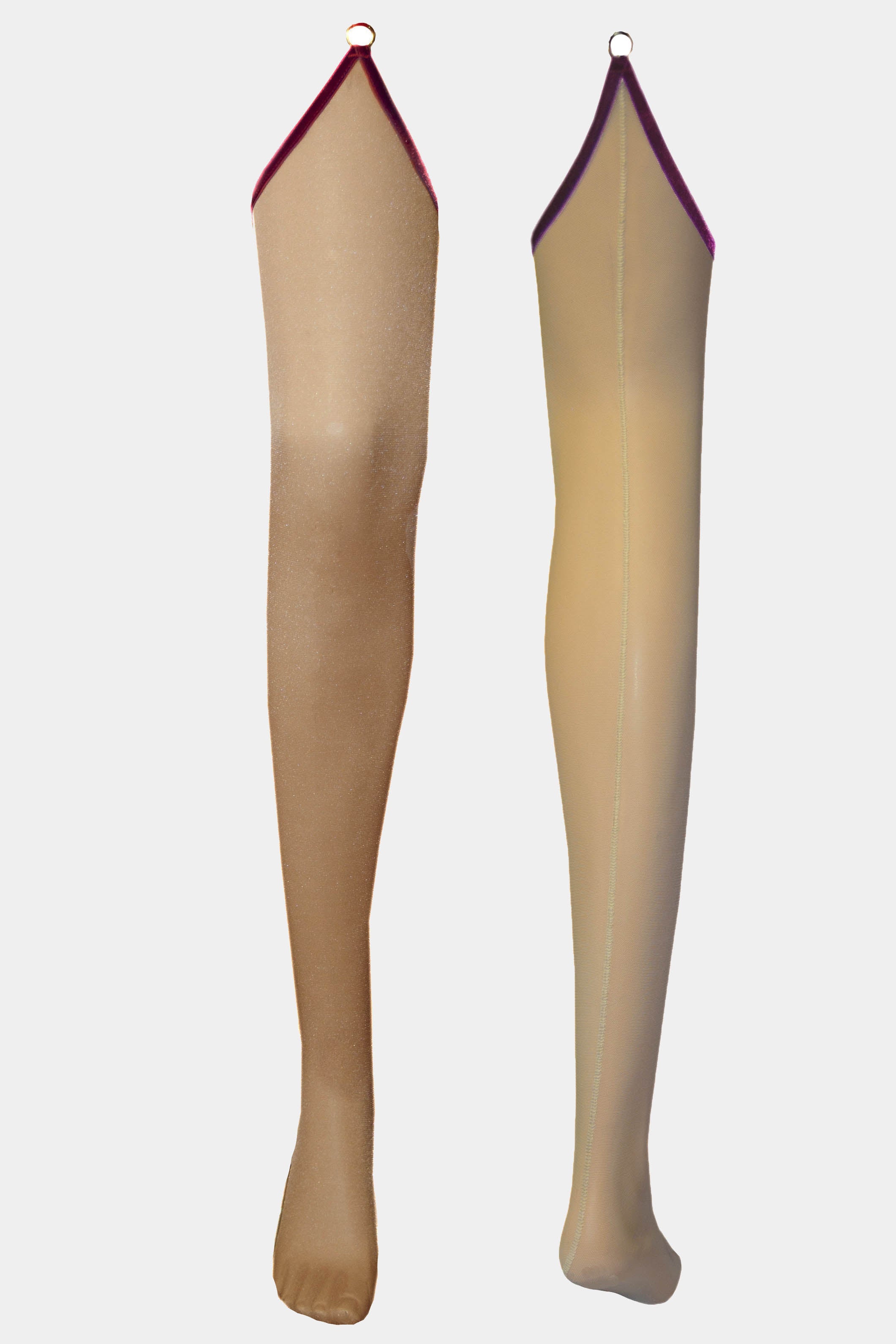 JACQUELINE - BORDO/NUDE - STOCKINGS