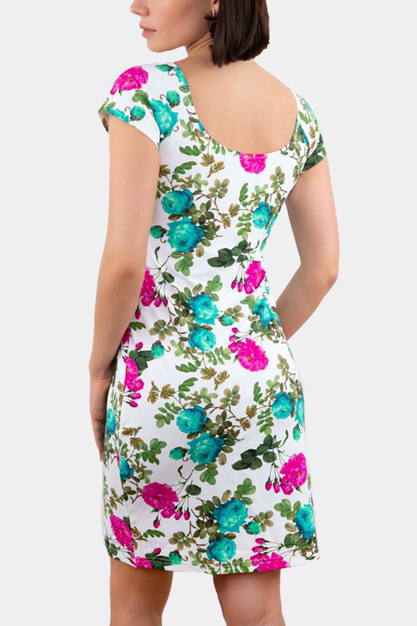 DRESS - ROSALINDA - WHITE PRINT