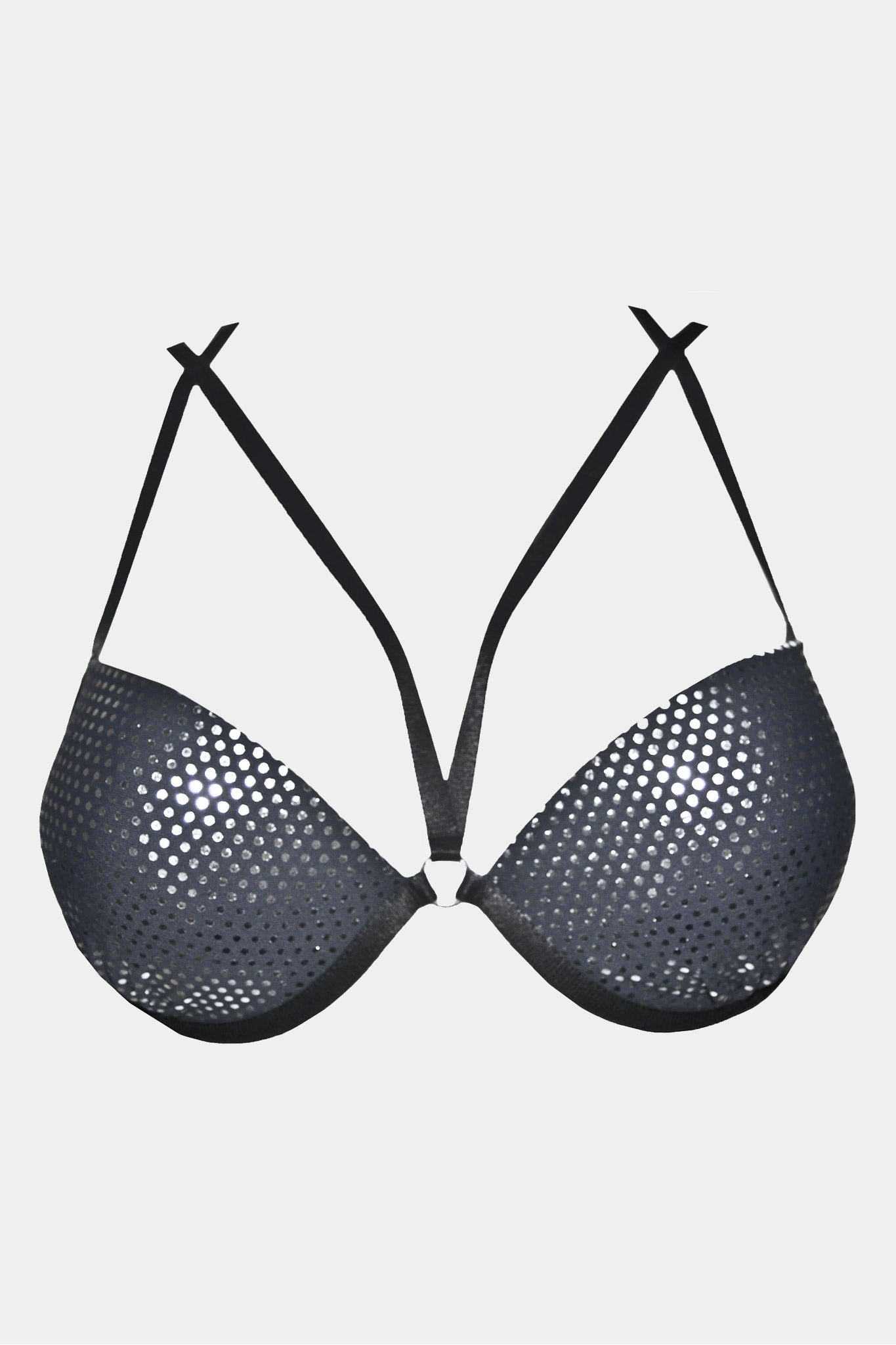 PUSH-UP BRA SWIM - BLACK MOON - BLACK GREY