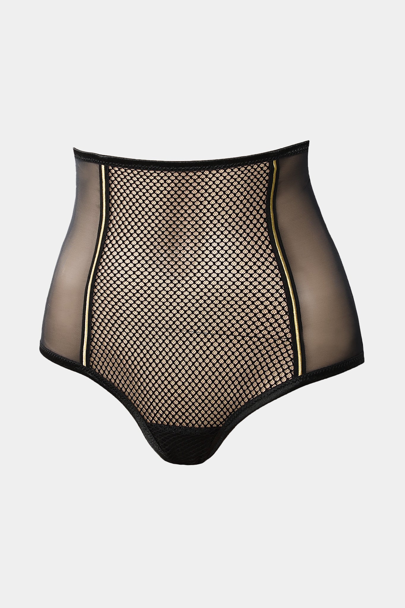 BLACK QUEEN - BLACK GOLD - HIGH-WAIST PANTY