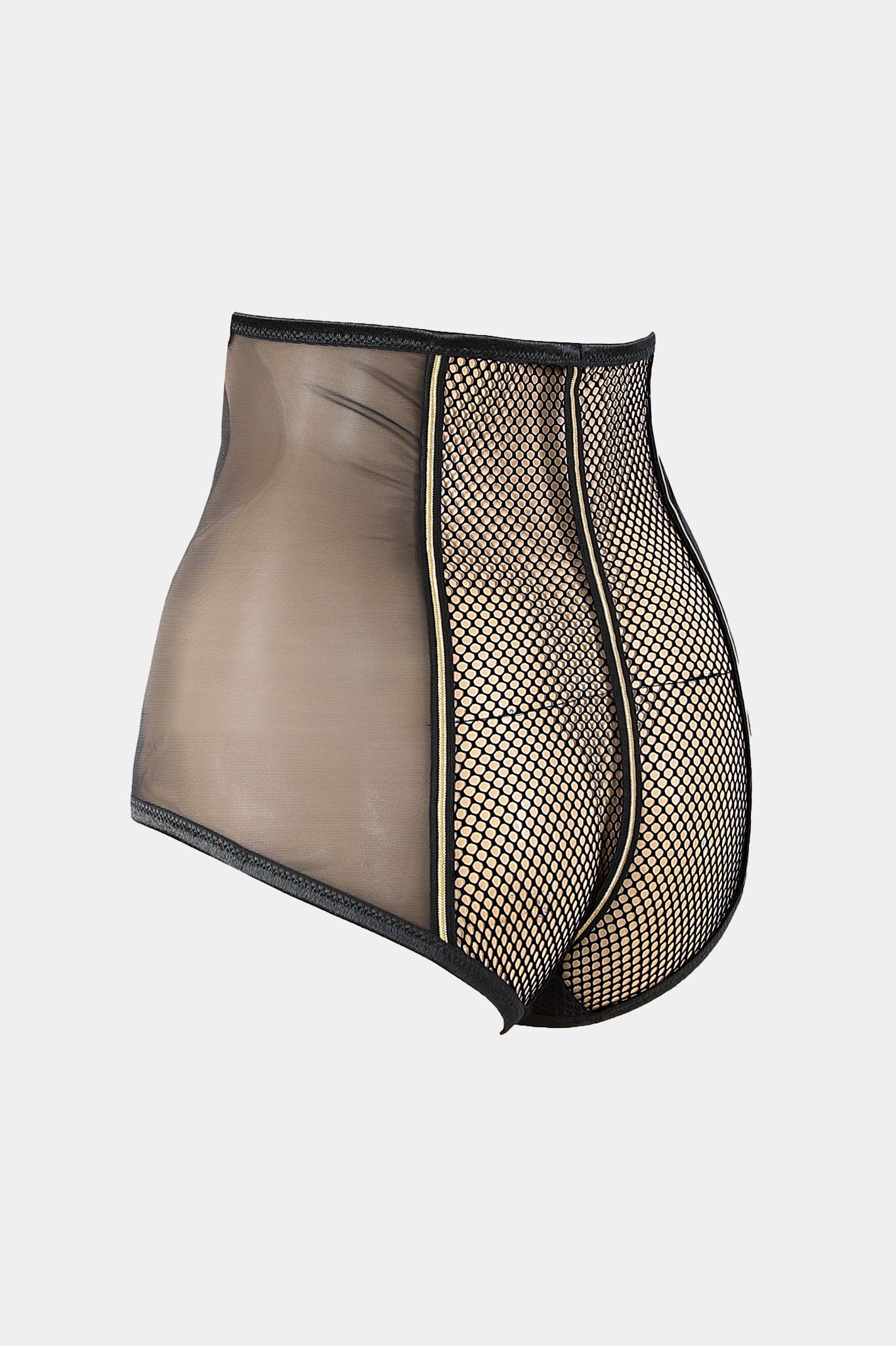 BLACK QUEEN - BLACK GOLD - HIGH-WAIST PANTY