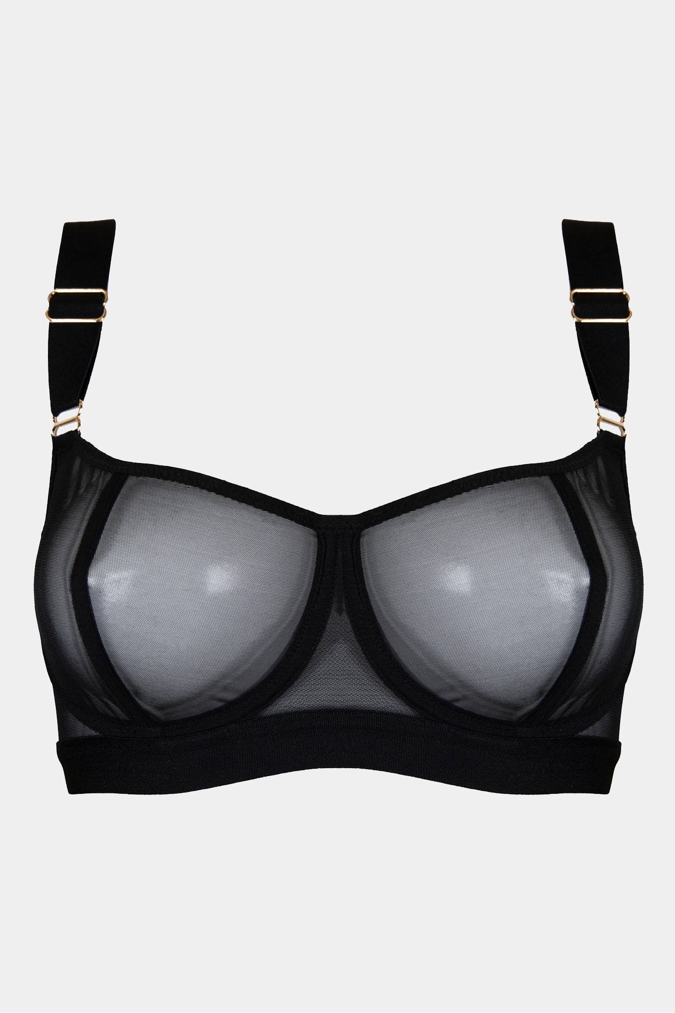 Coffee Latte - Black - Fashion soft cups wired bra