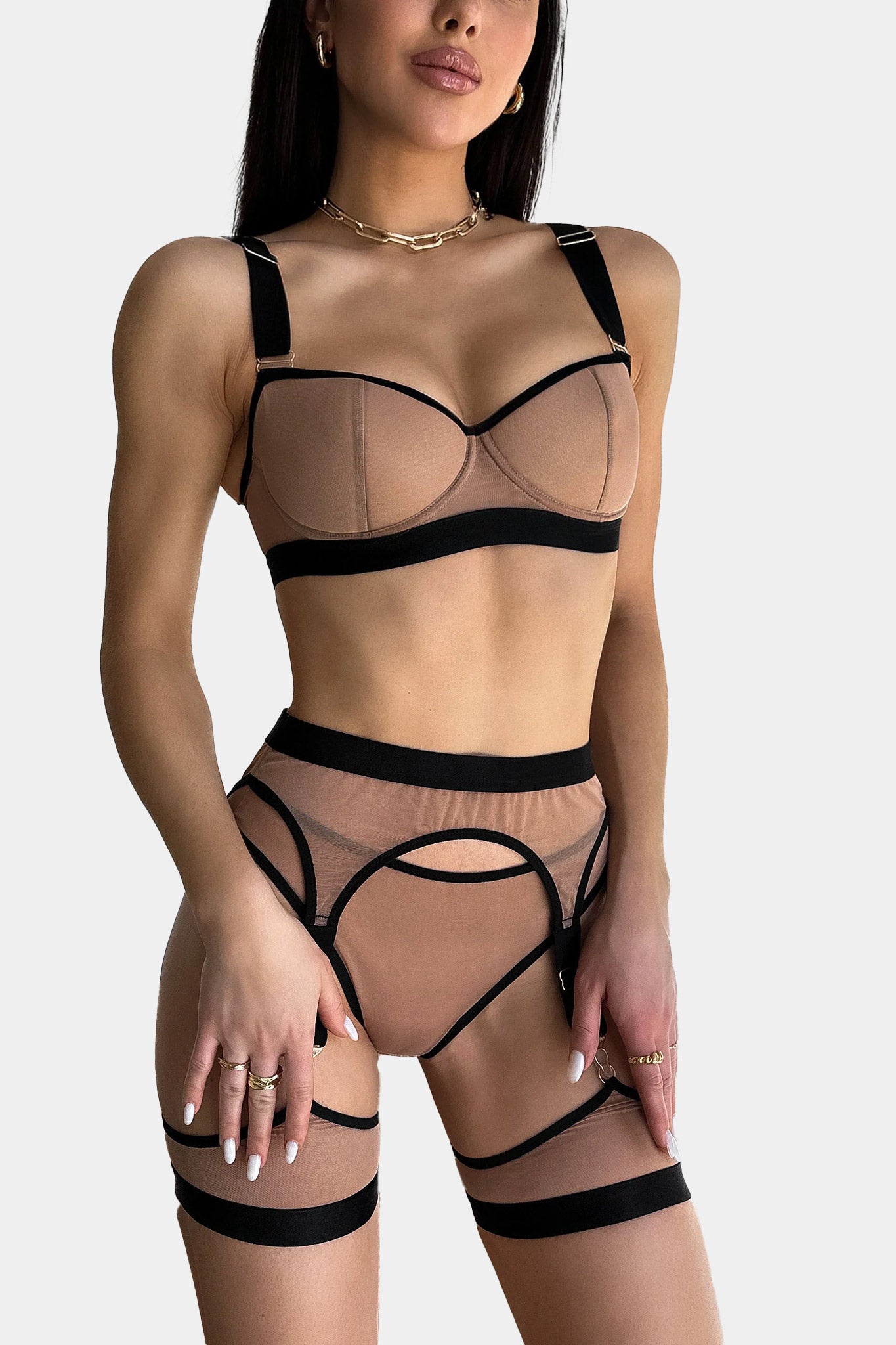 PUSH-UP BRA - COFFEE LATTE - COFFEE BLACK