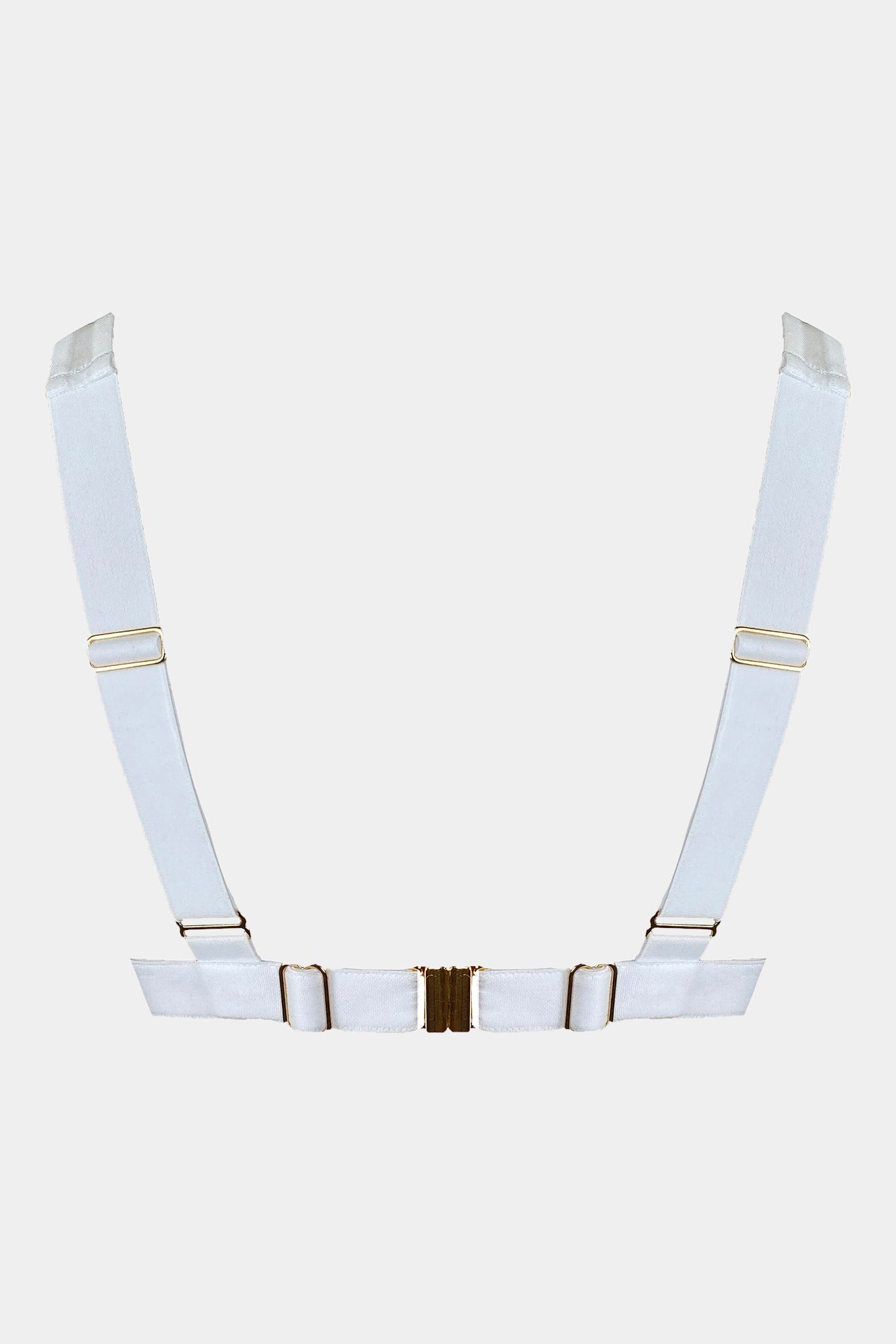 TRIANGLE BRA - COFFEE LATTE - WHITE