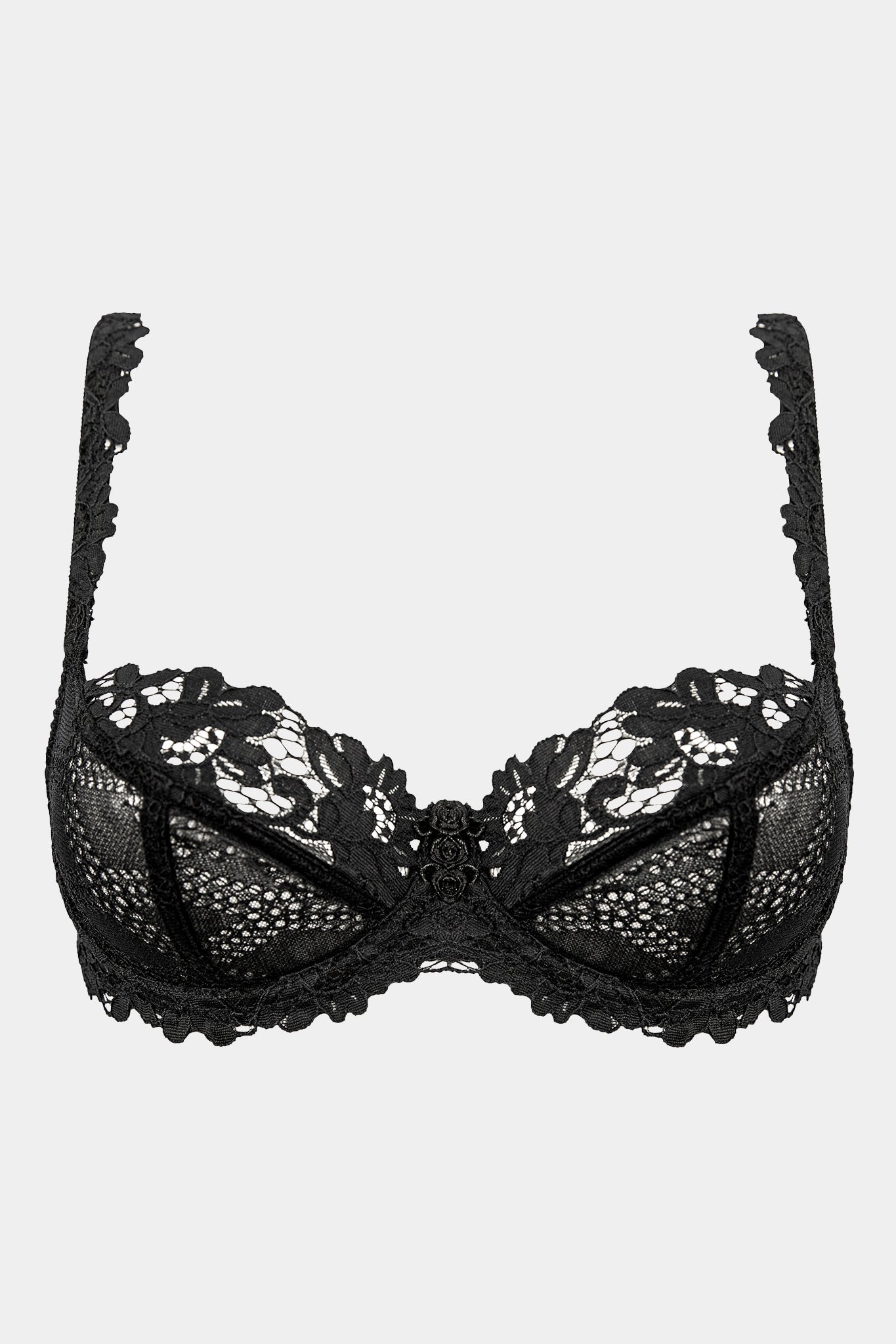 Daniella - Black - Underwired soft cup bra