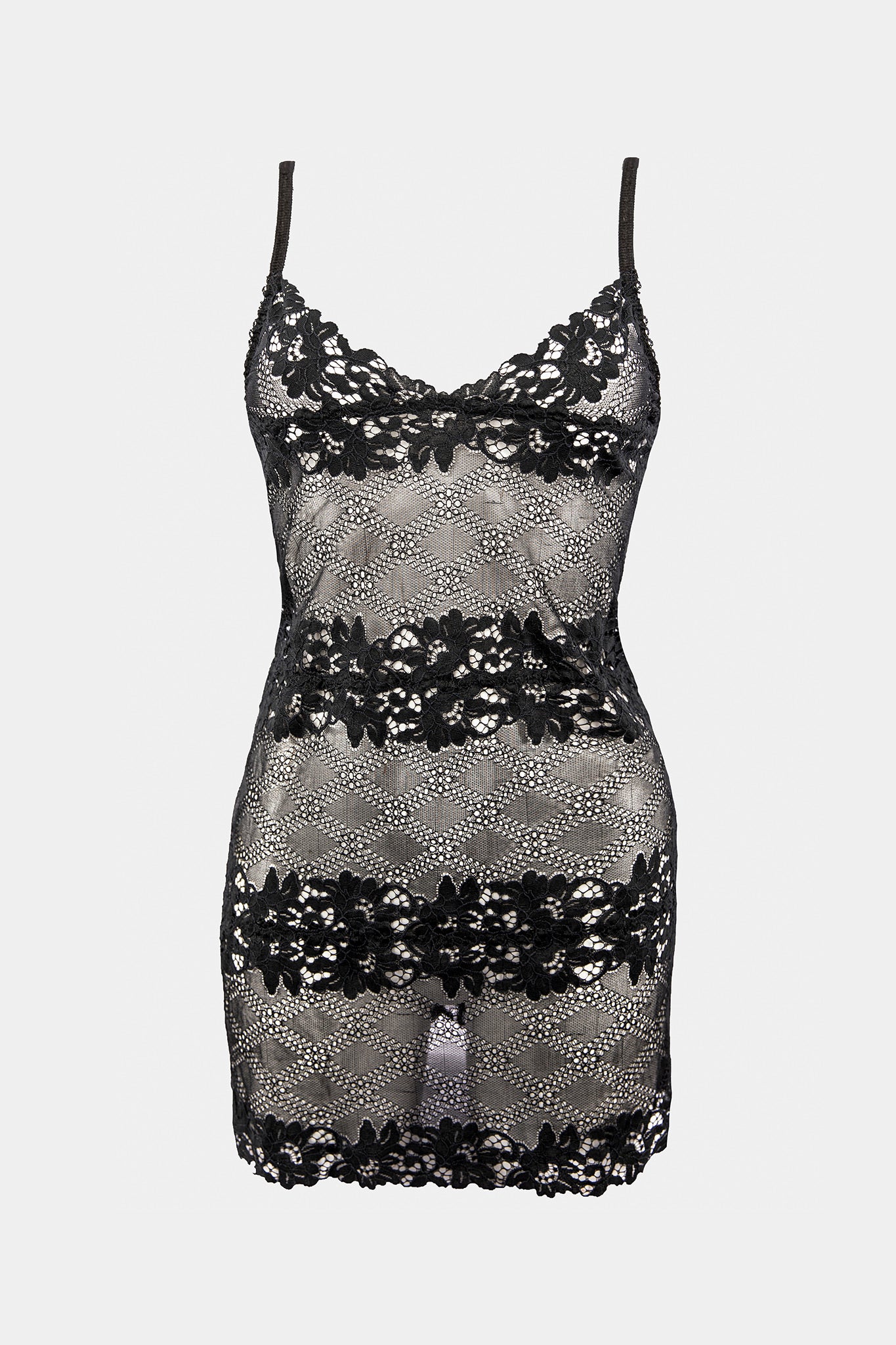 NIGHT DRESS - DANIELLA - BLACK