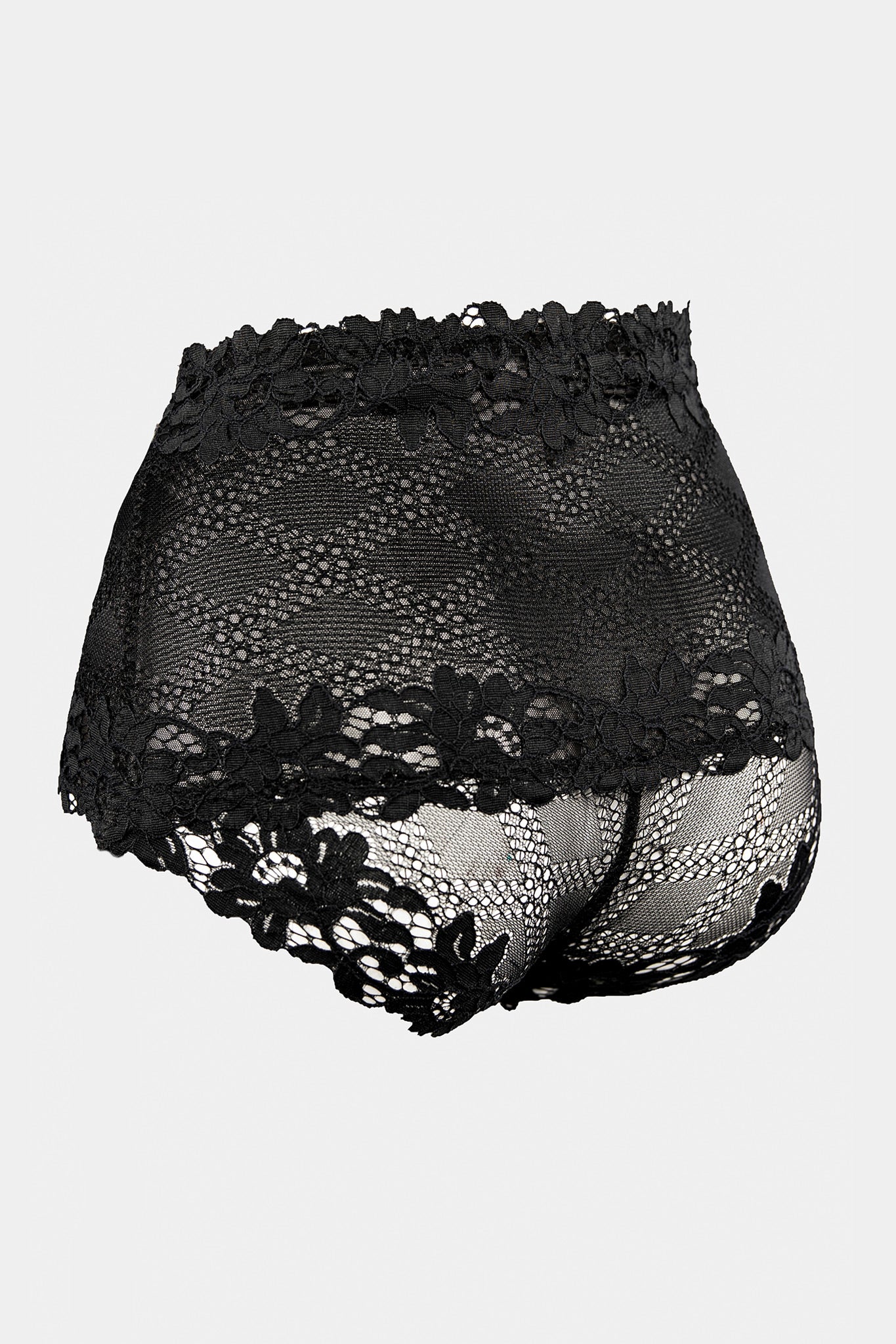 HIGH-WAIST PANTY - DANIELLA - BLACK
