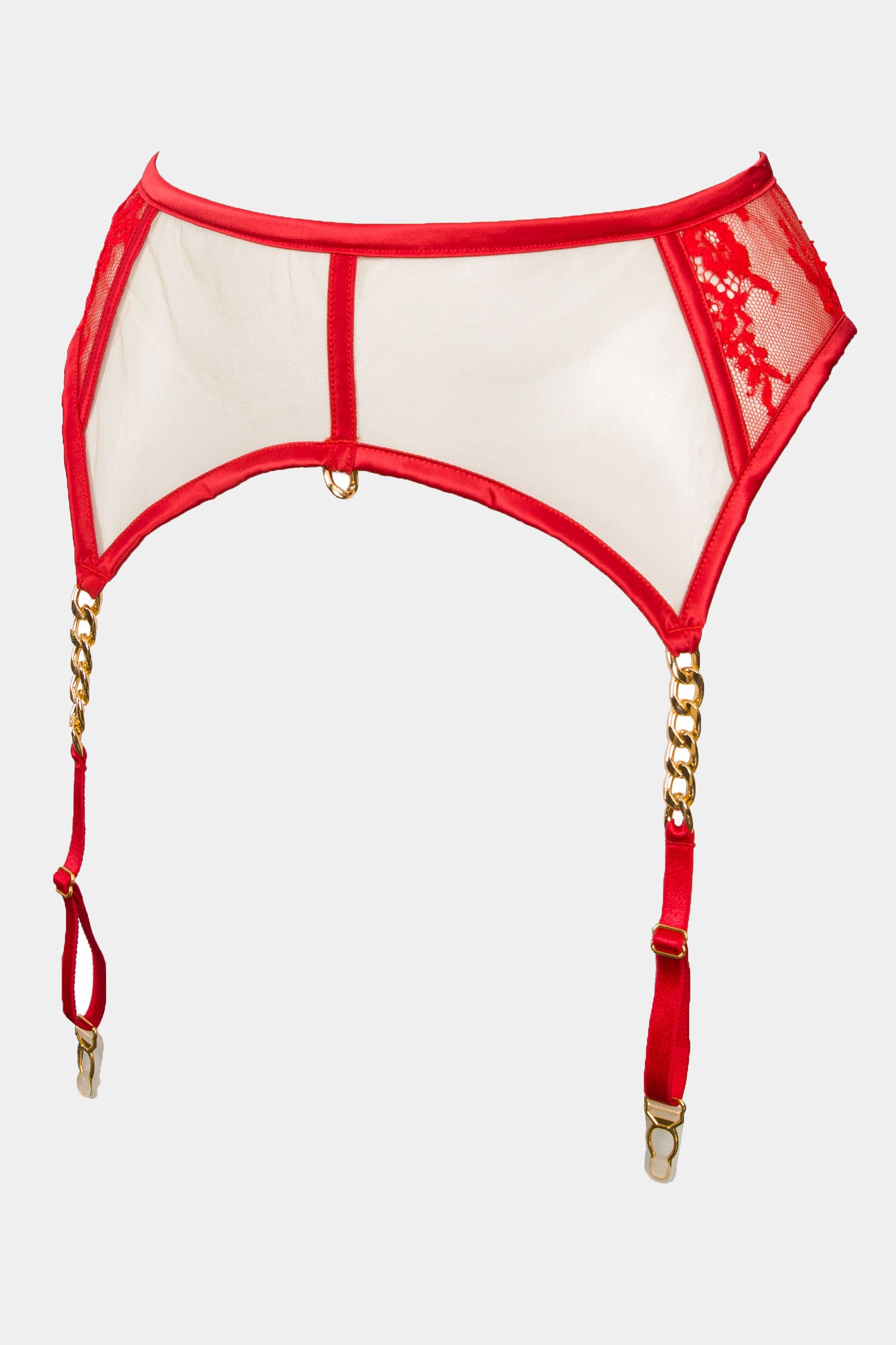 Elixir - Red - Suspender Belt