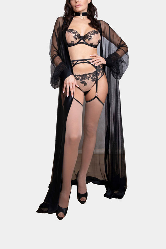 KIMONO LONG - EQUADOR - BLACK