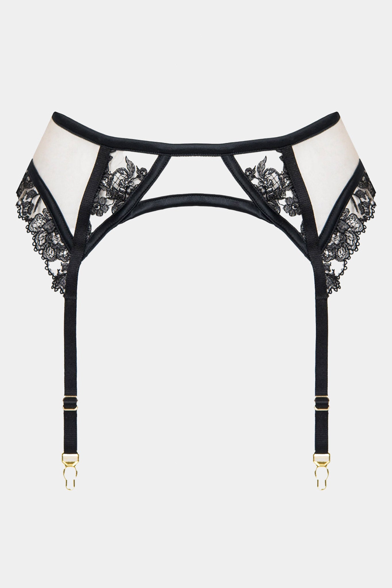 SUSPENDER BELT - EQUADOR - BLACK