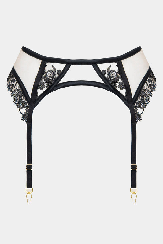 SUSPENDER BELT - EQUADOR - BLACK