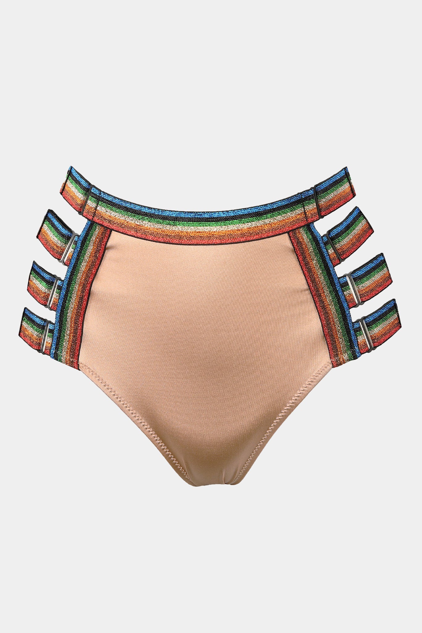 Hoch taillierter Slip SWIM - GALAXY - KAFFEE