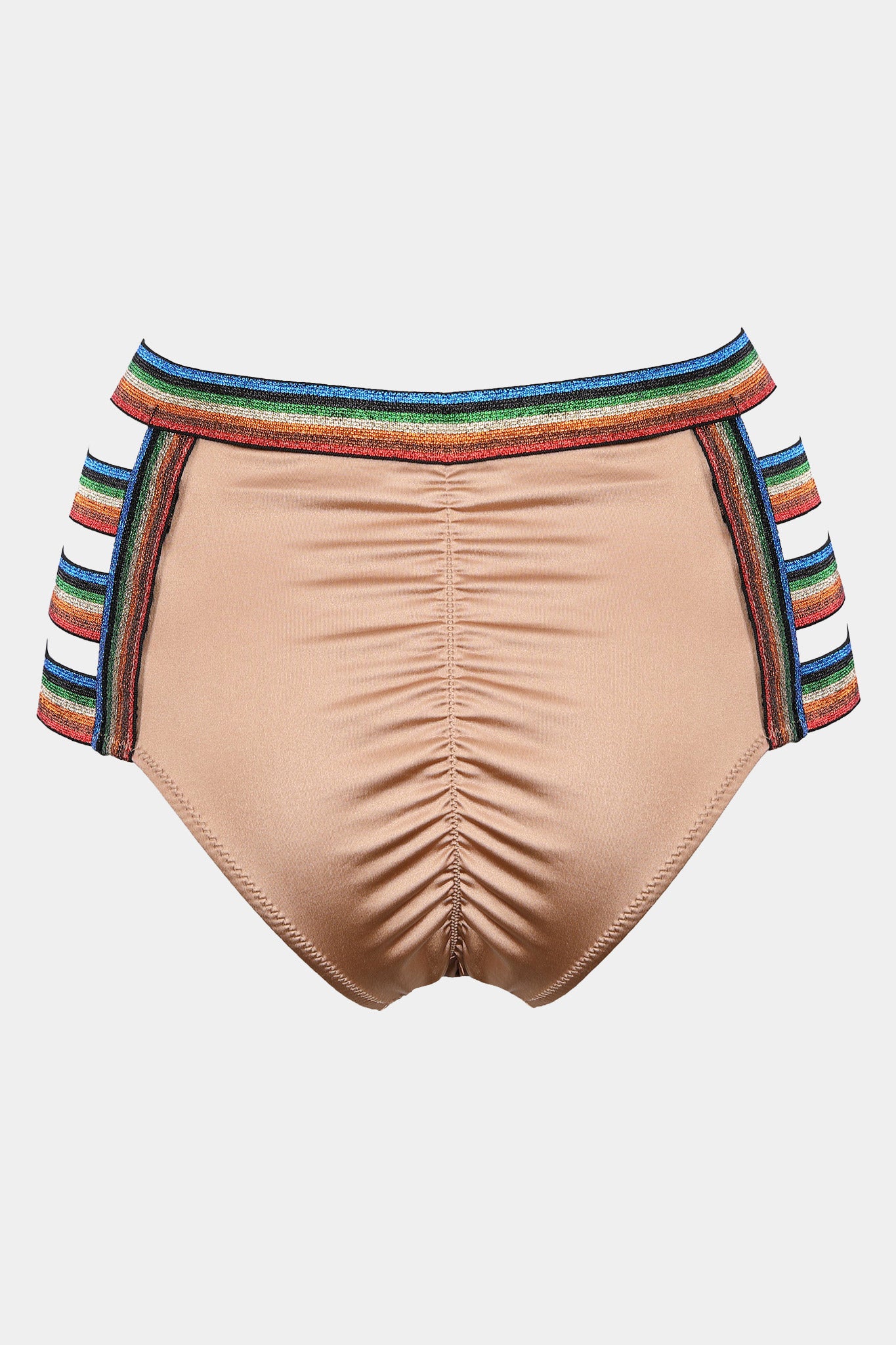 Hoch taillierter Slip SWIM - GALAXY - KAFFEE