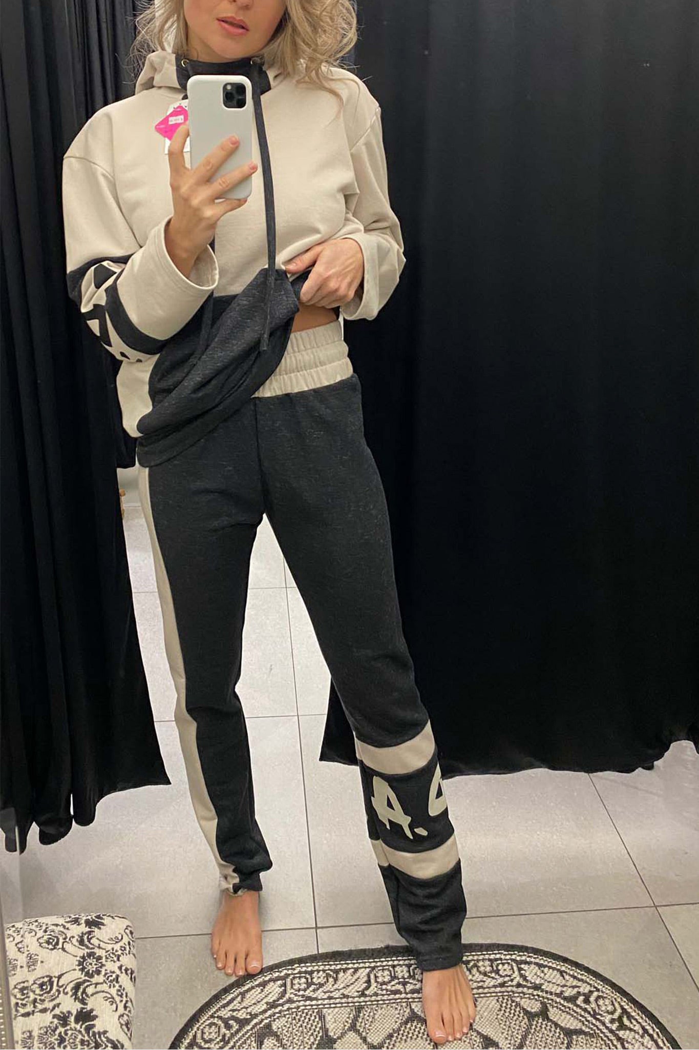 PANTS - HOODY - GREY/BEIGE