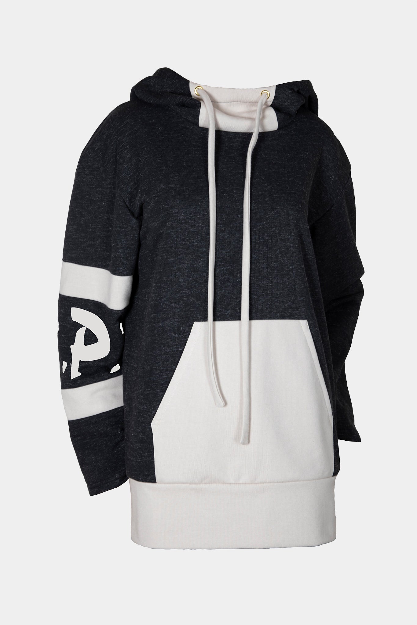 Hoody - Grey/Beige - Cotton Hoody