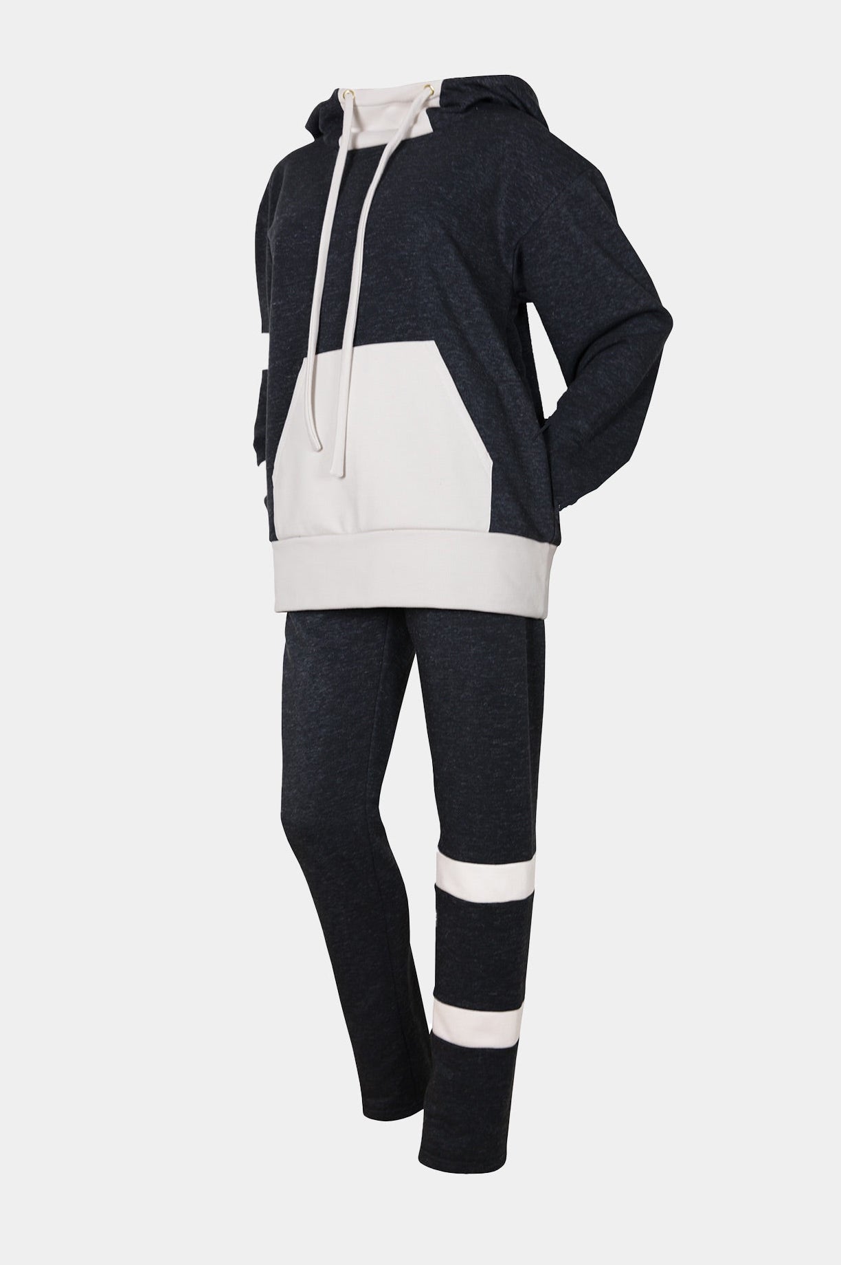 HOODY - GREY/BEIGE - HOODY