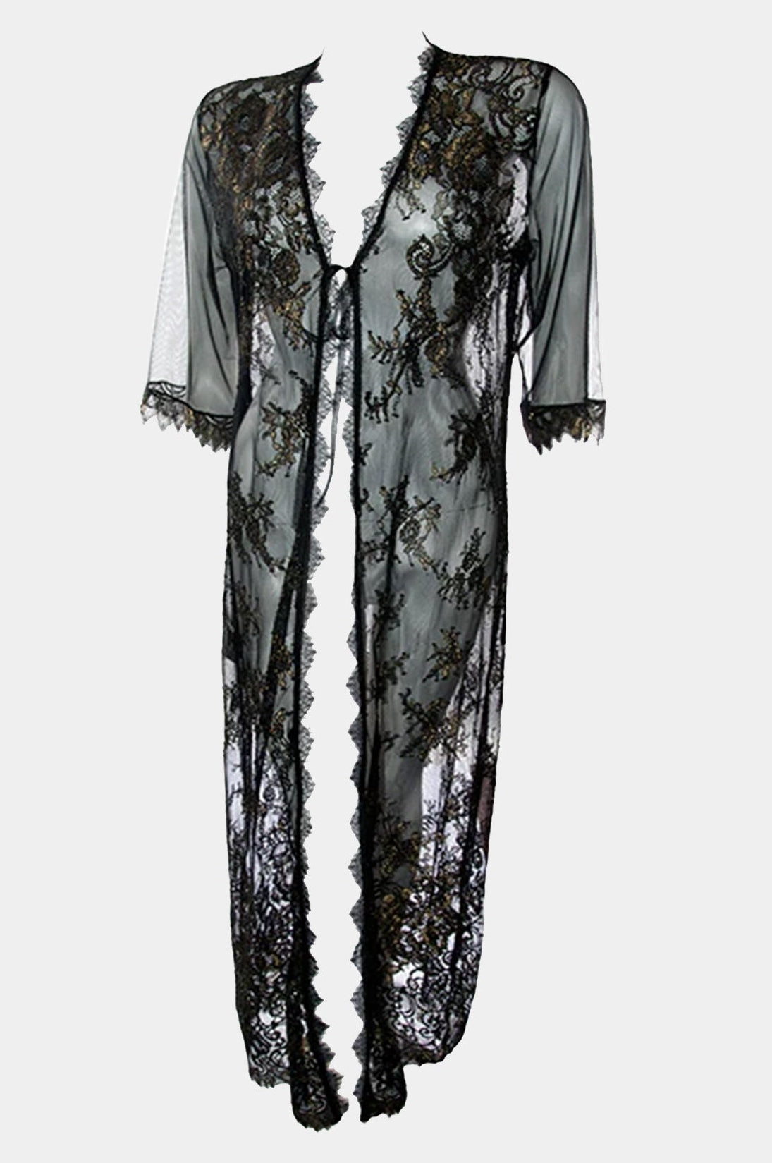 JACQUELINE - BLACK/GOLD - KIMONO