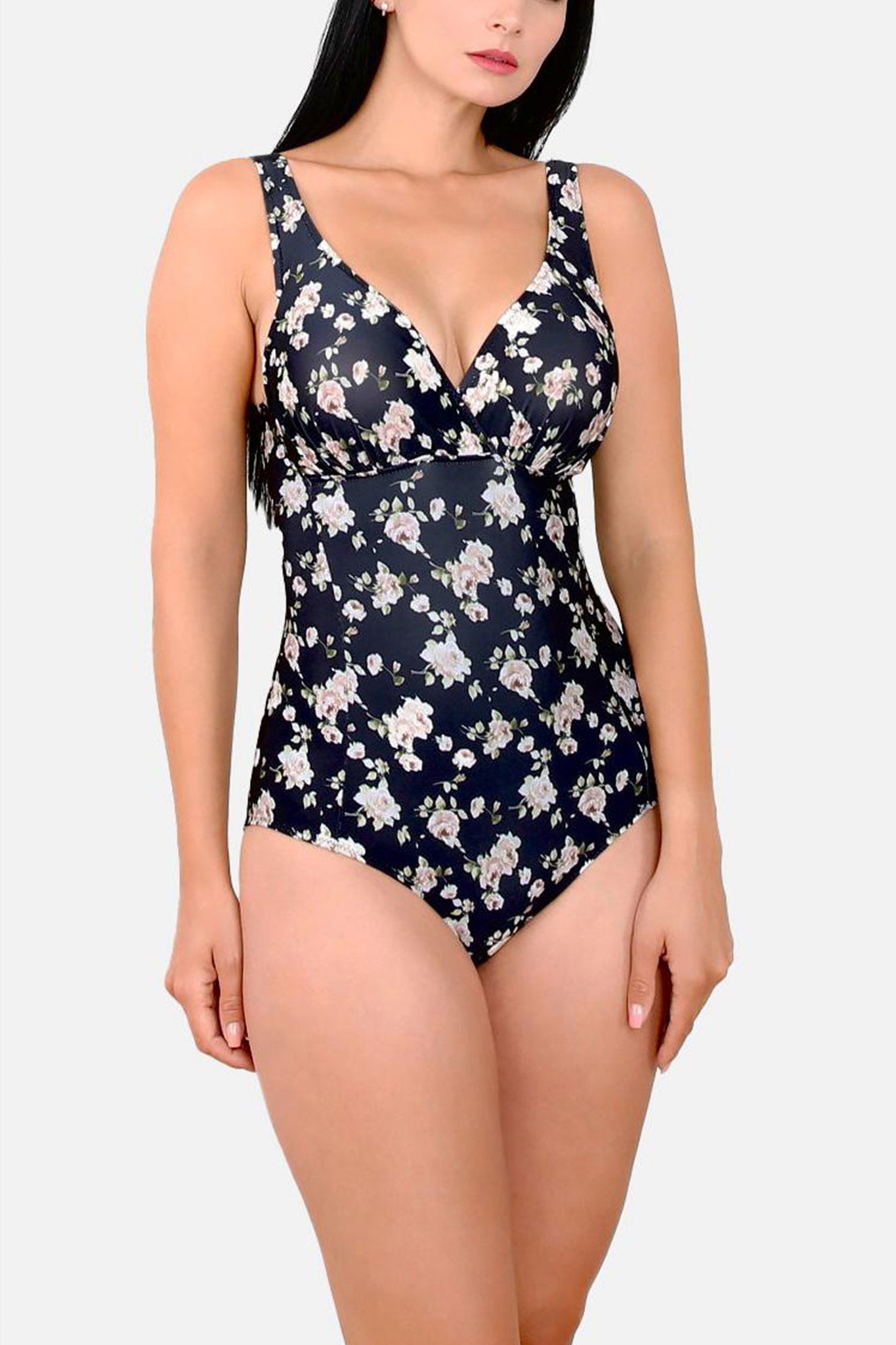 Einteiler - JASMINE - SCHWARZER PRINT