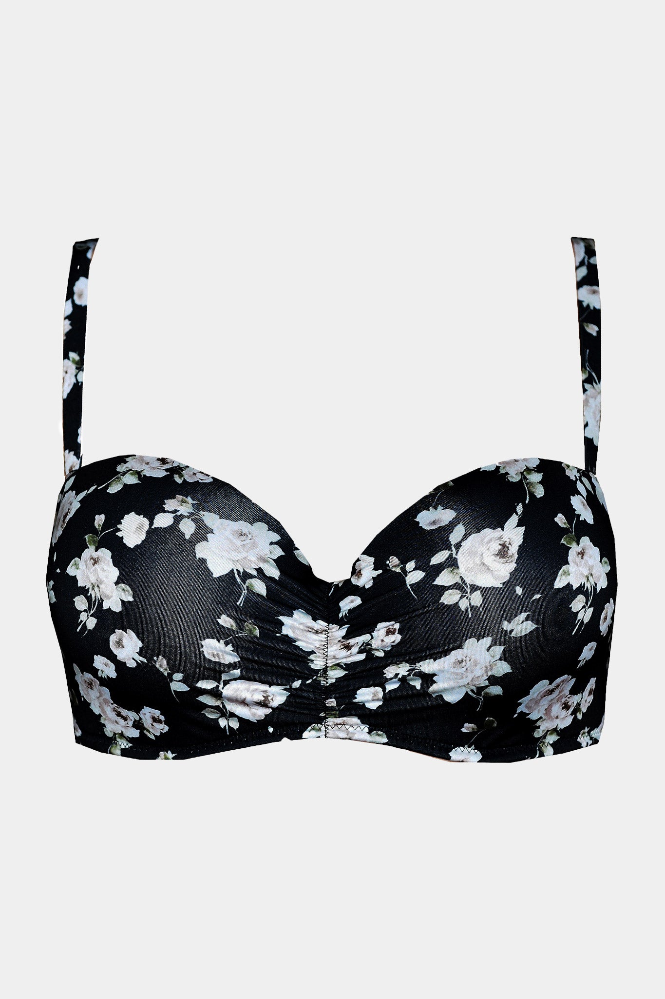 Balkonette BADE-BH – JASMINE – SCHWARZER PRINT