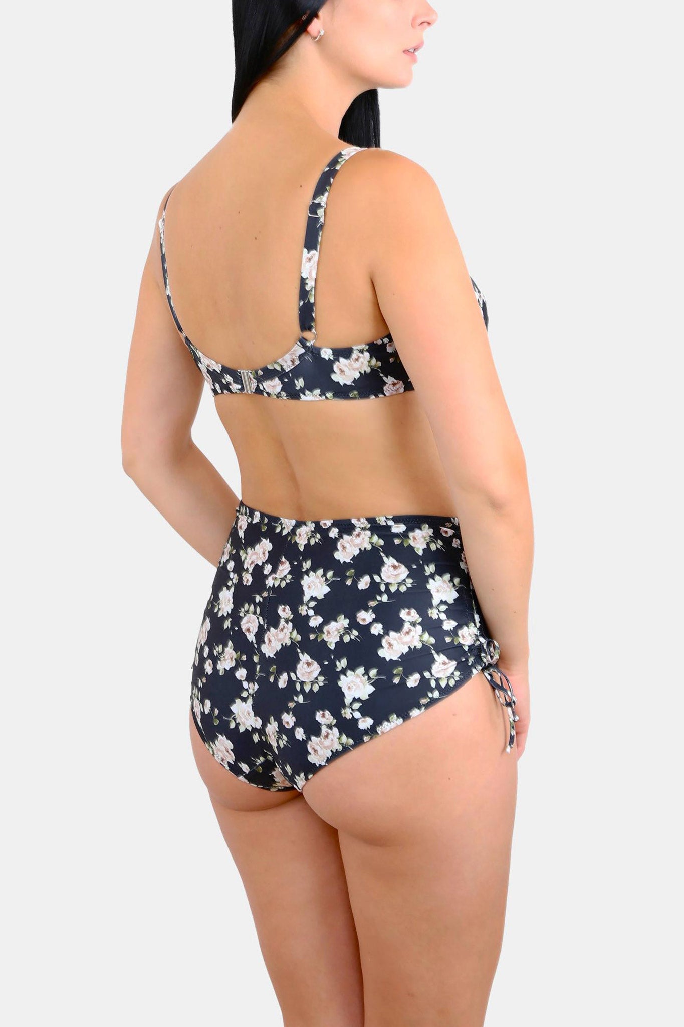 SWIM - JASMINE - BLACK PRINT - HIGH-WAISTED PANTY