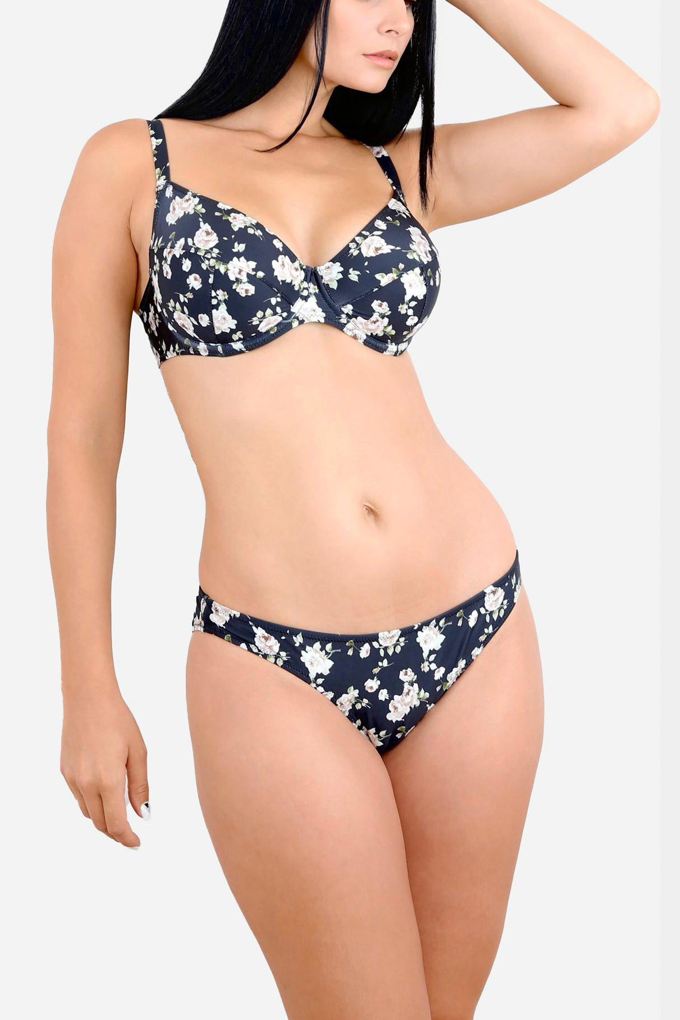 Hipster SWIM - JASMINE - SCHWARZER PRINT