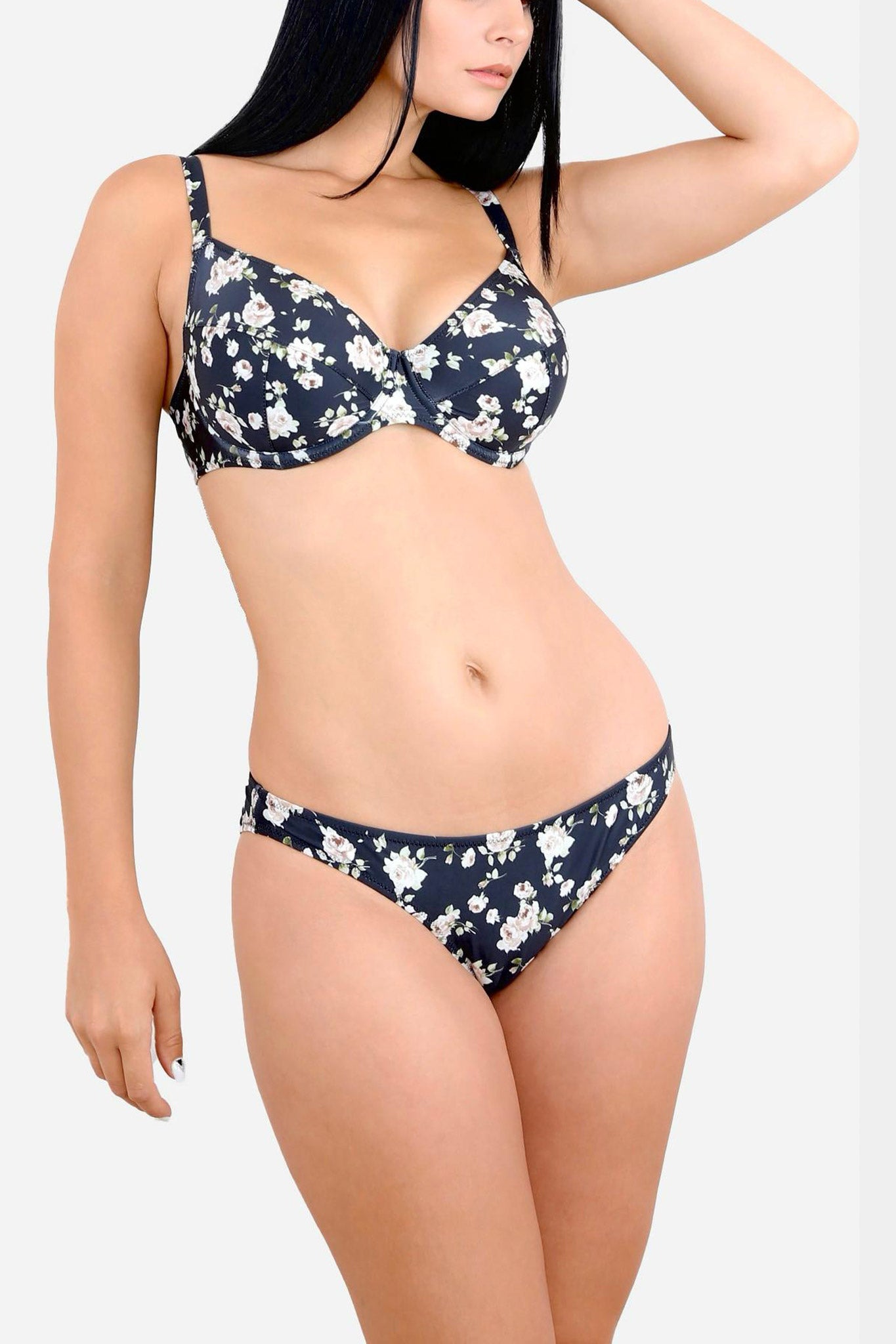 Semi SWIMBRA - JASMINE - SCHWARZER PRINT