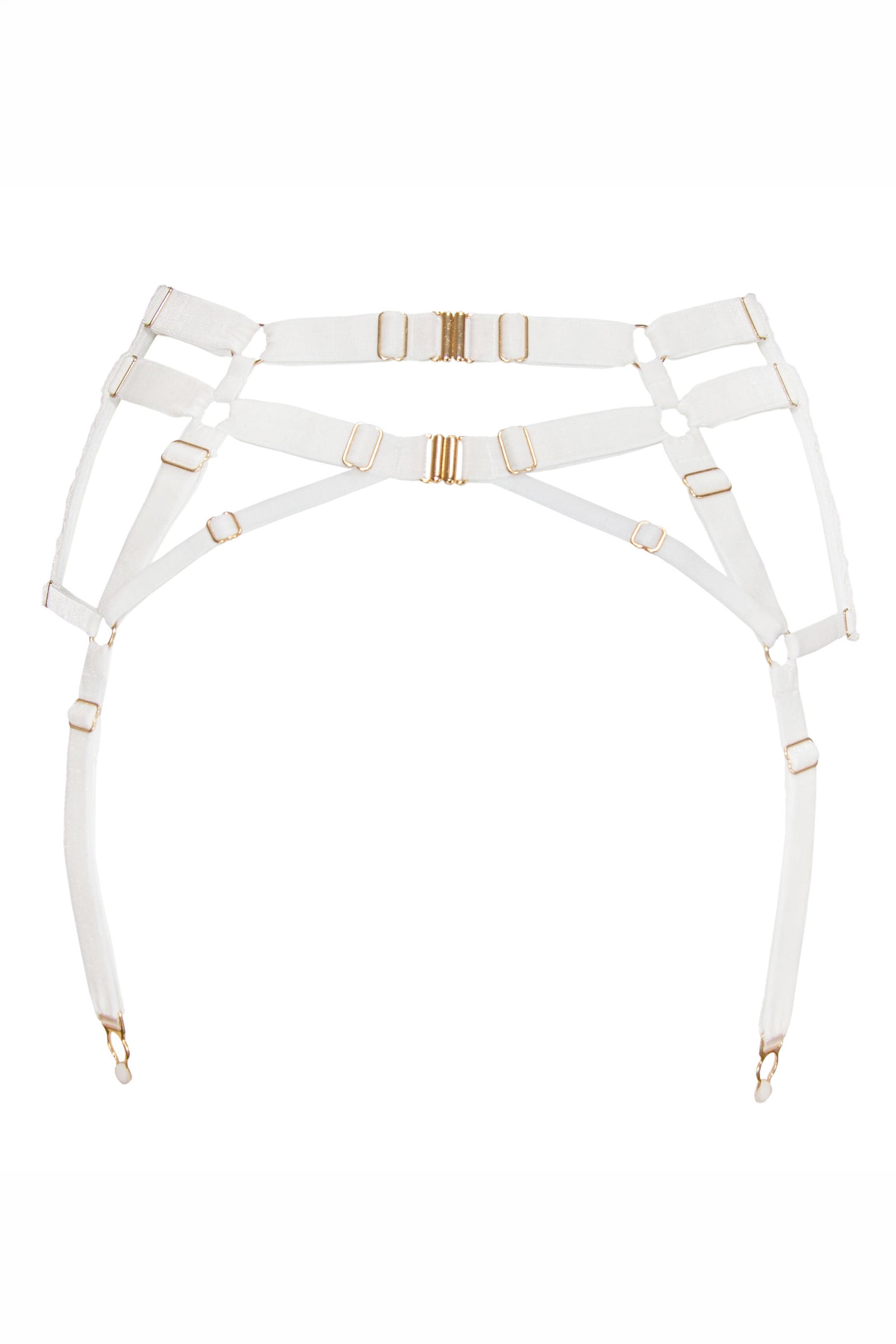 Versailles - Milk - Suspender belt for stockings