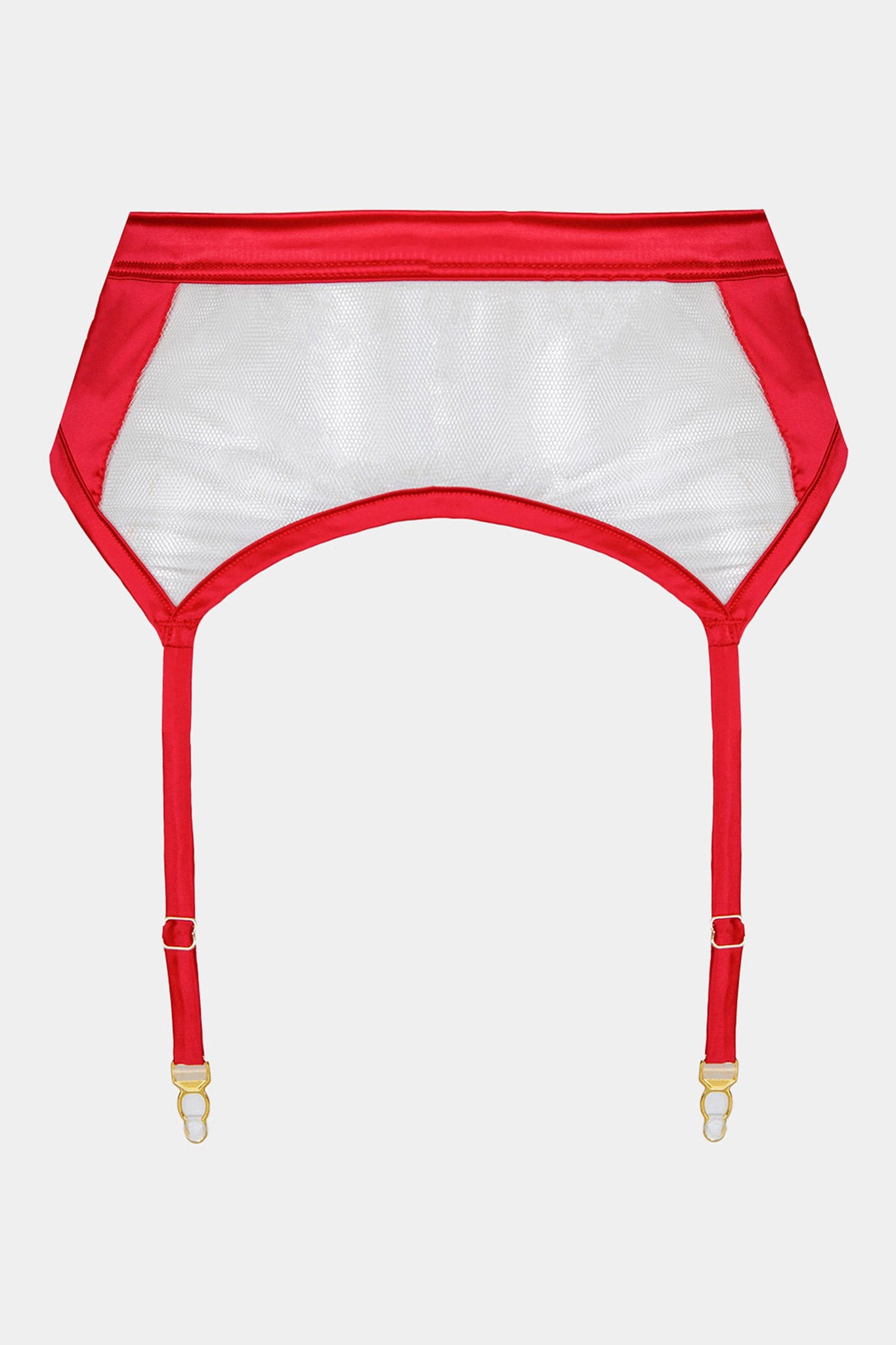SUSPENDER BELT - ROYAL SAPPHIRE - RED