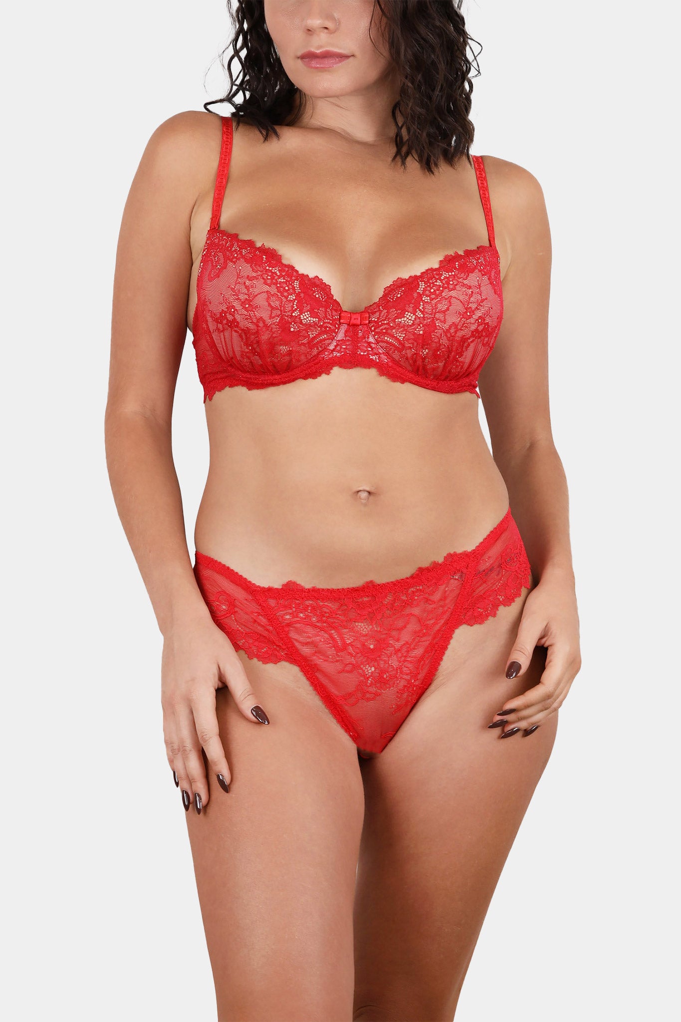 PUSH-UP BRA - SANTA - RED
