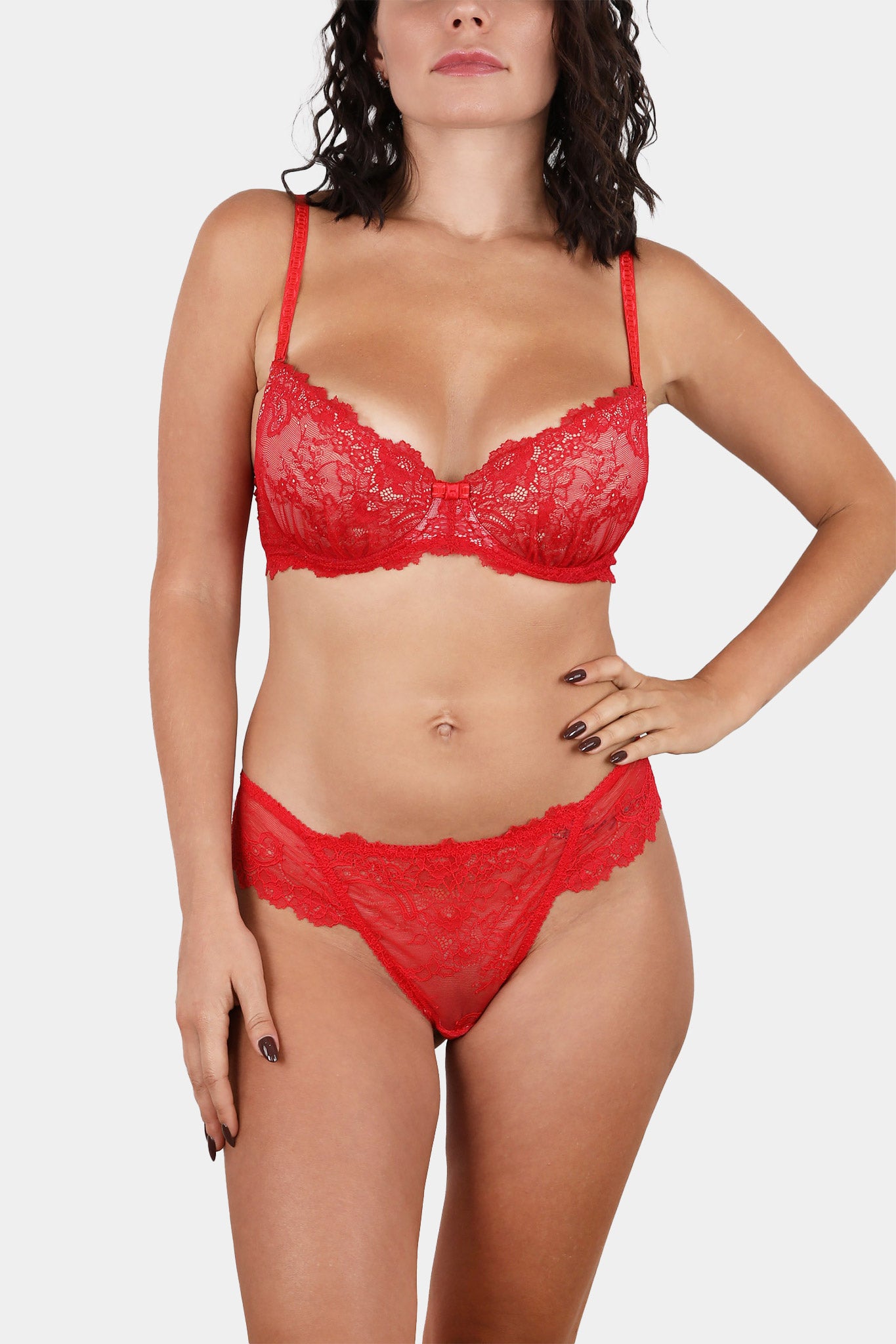 PUSH-UP BRA - SANTA - RED