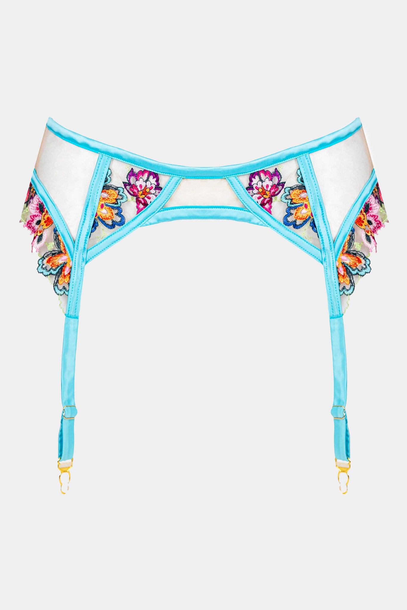 SUMMER SOUL - BLUE - SUSPENDER BELT
